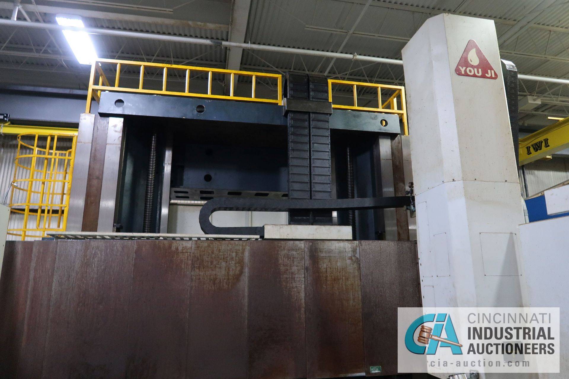 118" YOUJI MODEL VTL3000ATC CNC VERTICAL TURNING CENTER; S/N IVTL300TX00912, FANUC 18I-TB CONTROL, - Image 6 of 17