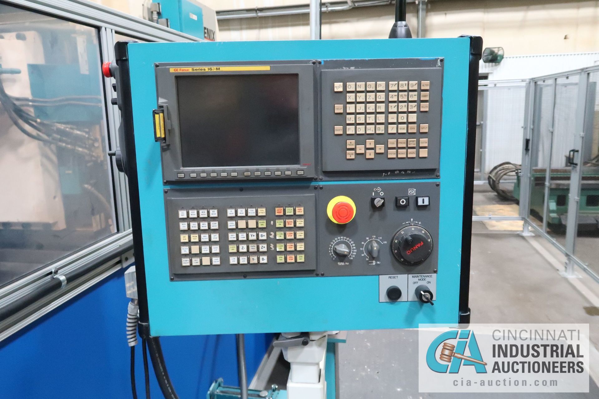 144" /160" PHOENIX MODEL GASHER 144-160 CNC GEAR GASHER; S/N M-1651, 144" TABLE, FANUC 16i-M - Image 4 of 23