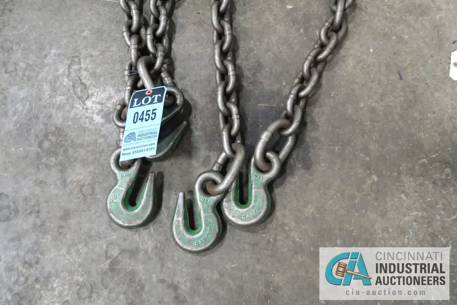 20 FT. 2-HOOK CRANE CHAINS - Image 2 of 3