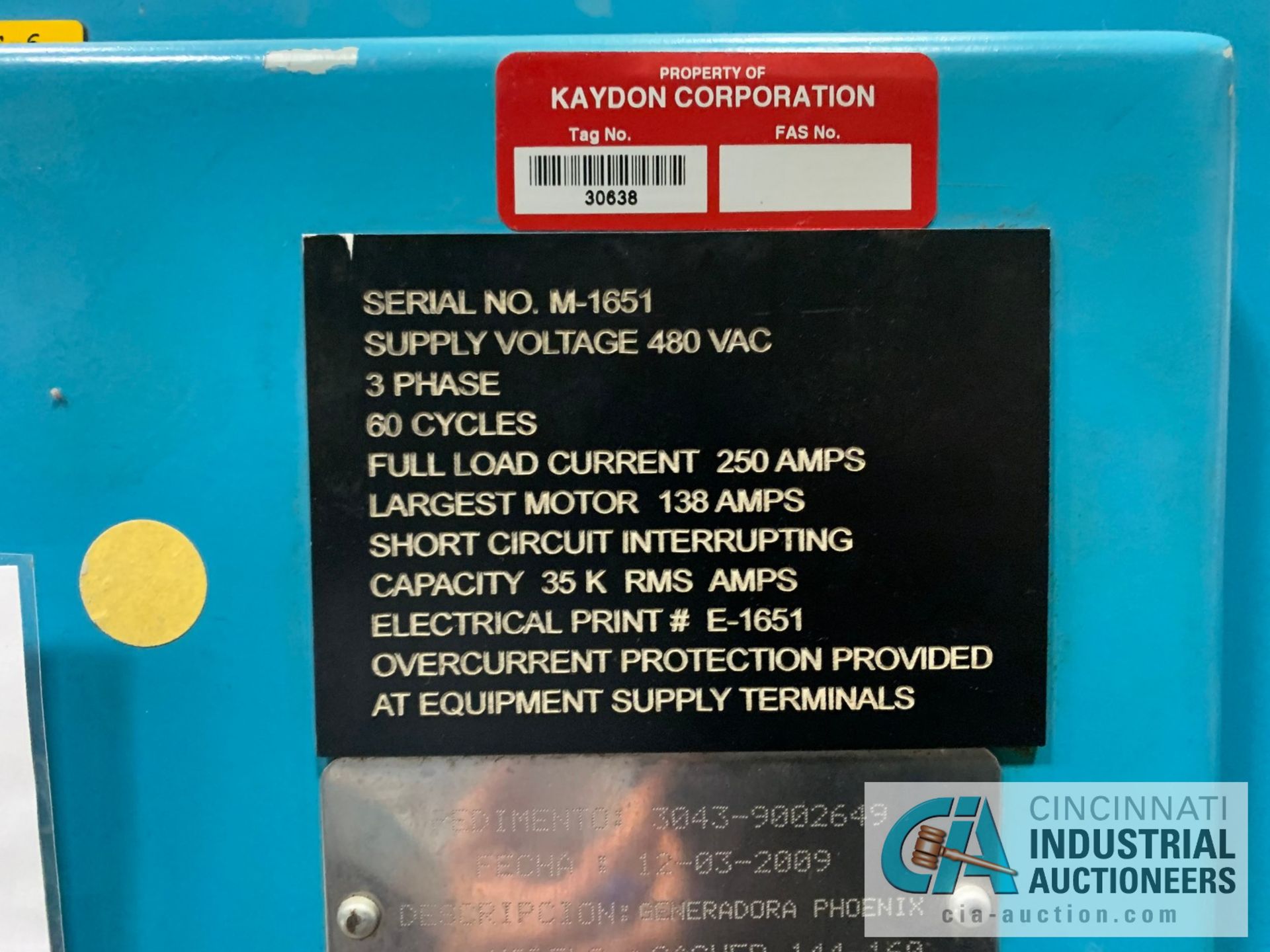 144" /160" PHOENIX MODEL GASHER 144-160 CNC GEAR GASHER; S/N M-1651, 144" TABLE, FANUC 16i-M - Image 21 of 23