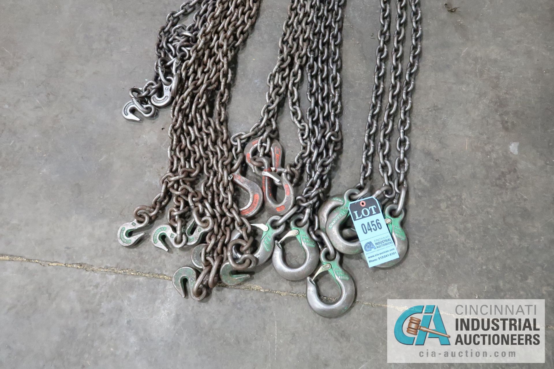 10 FT. 3-HOOK CRANE CHAINS - Image 2 of 3
