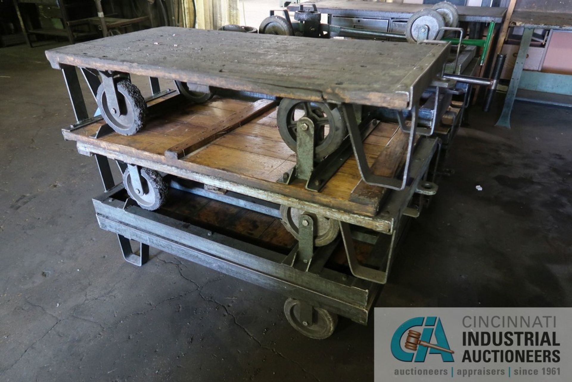 24" X 48" X 12" HIGH HAMILTON LOW PROFILE CARTS WITH (1) LIFT AND PULL HANDLES - Image 3 of 3