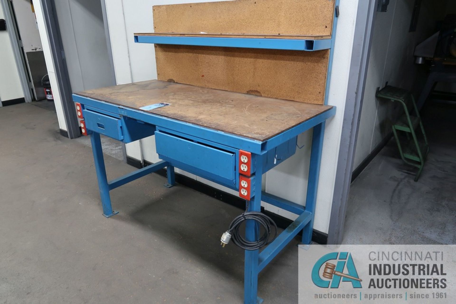 30" X 60" X 38" HIGH STEEL WORK BENCH