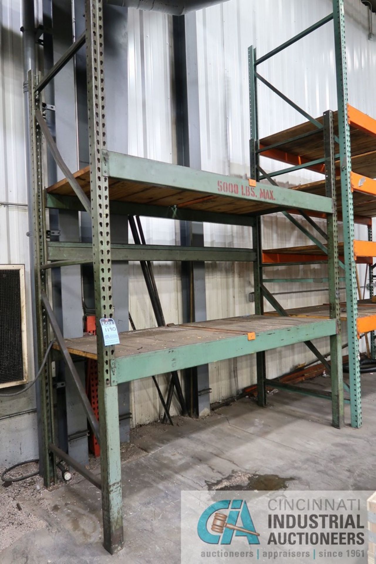 (1) SECTION 48" X 120" X 168" HIGH AND (1) SECTION 40" X 96" X 123" HIGH ADJUSTABLE BEAM PALLET RACK - Image 2 of 2