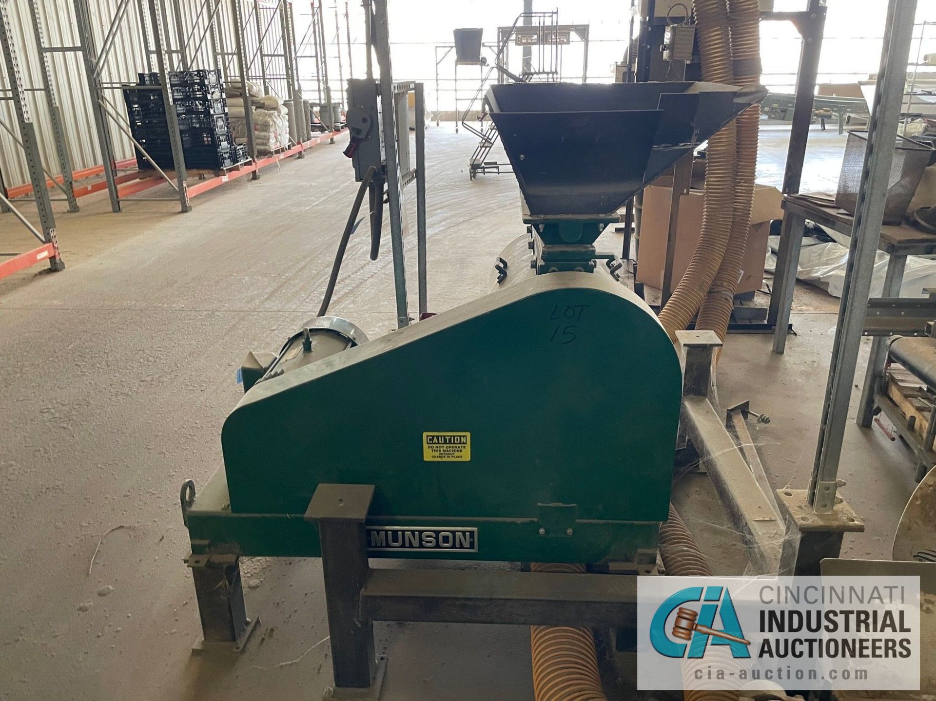 20-HP MUNSON SIZE 4 CUTTER HAMMER MILL; S/N 180897, DURA PULSE V/S DRIVE, DISCONNECT SWITCH, HEAVY - Image 5 of 11