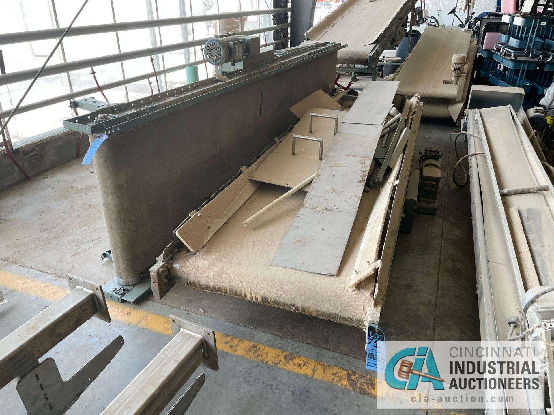 (LOT) (5) SECTIONS 36" WIDE HYTROL MODEL SB BELT CONVEYOR; (1) 270" LONG, (4) 150" LONG, SOME HAVE - Image 6 of 15