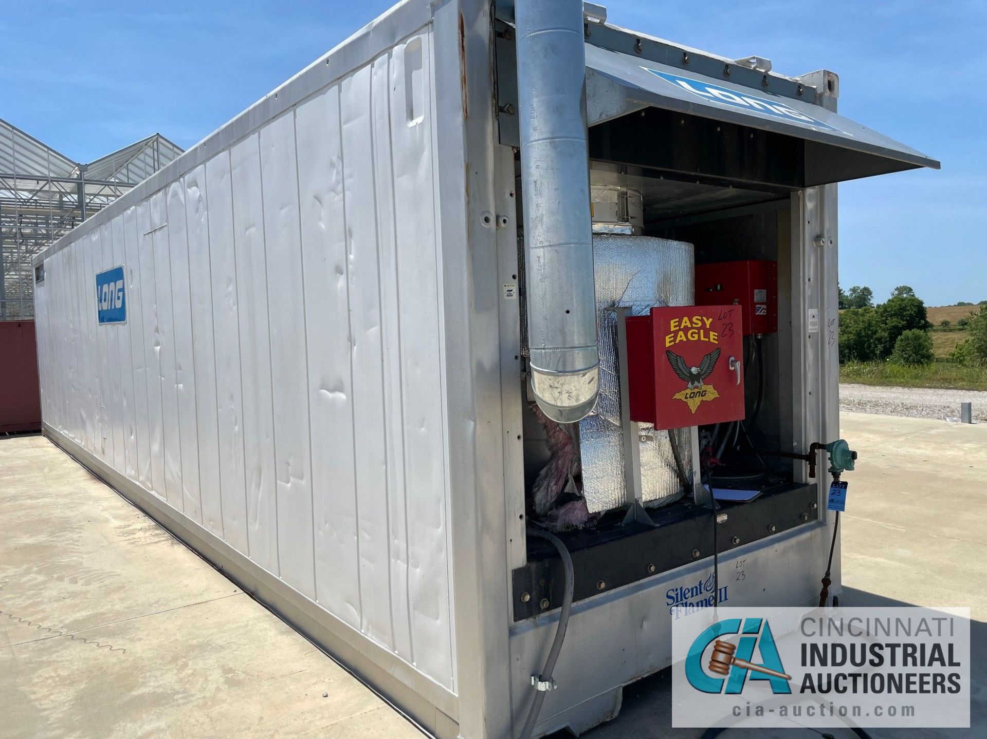 40' LONG TOBACCO BARN CO. MODEL 40' HIGH CUBE NATURAL GAS DRYING CONTAINER; S/N 150528X, SILENT - Image 8 of 14