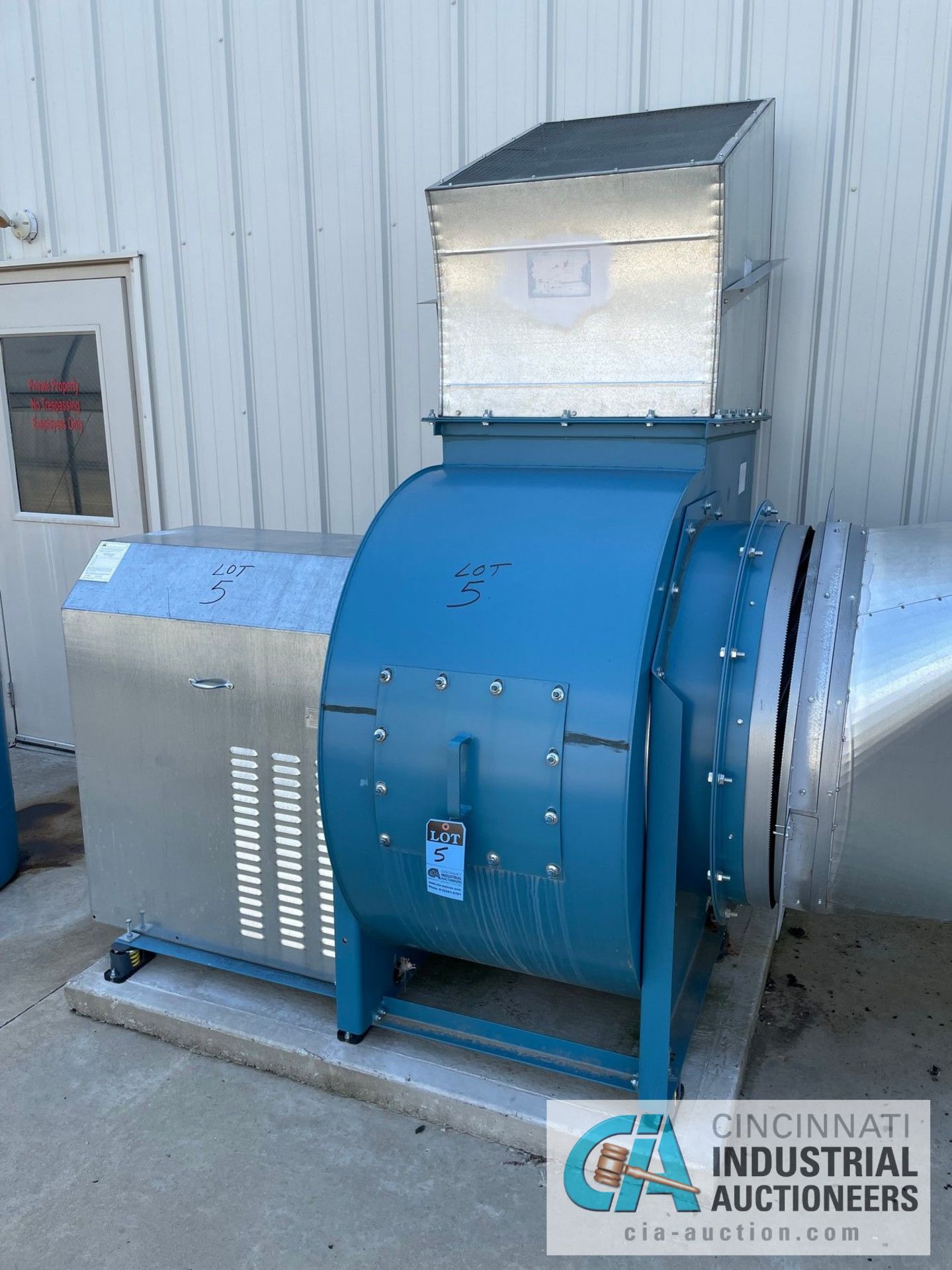 20,000 CFM X 30-HP TCF TWIN CITY FAN BLOWER SYSTEM WITH JOHNSON CONTROLS MODEL AYK-550 V/S DRIVE;