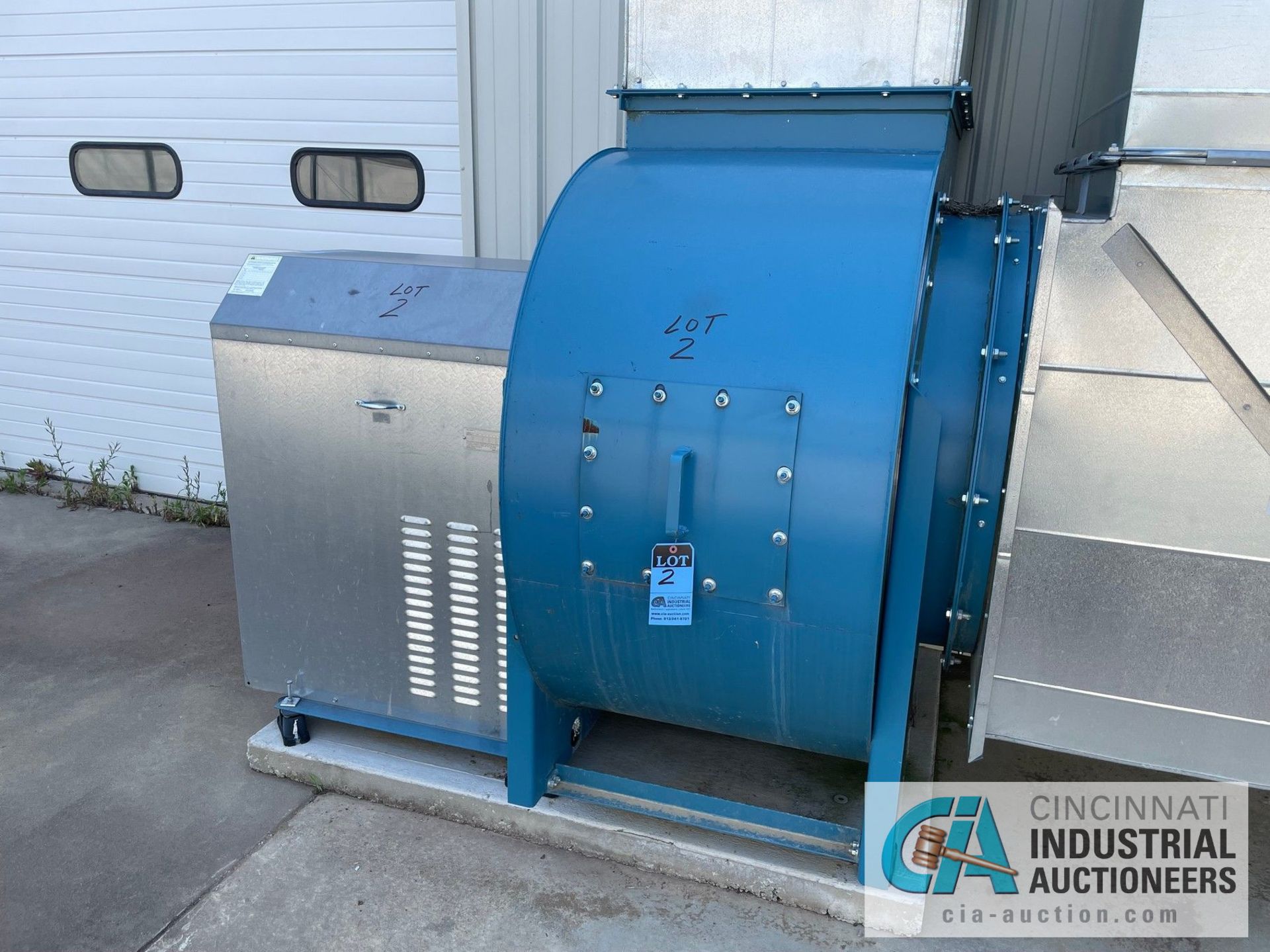 30,000 CFM X 40-HP TCF TWIN CITY FAN BLOWER SYSTEM WITH JOHNSON CONTROLS MODEL AYK-550 V/S DRIVE;