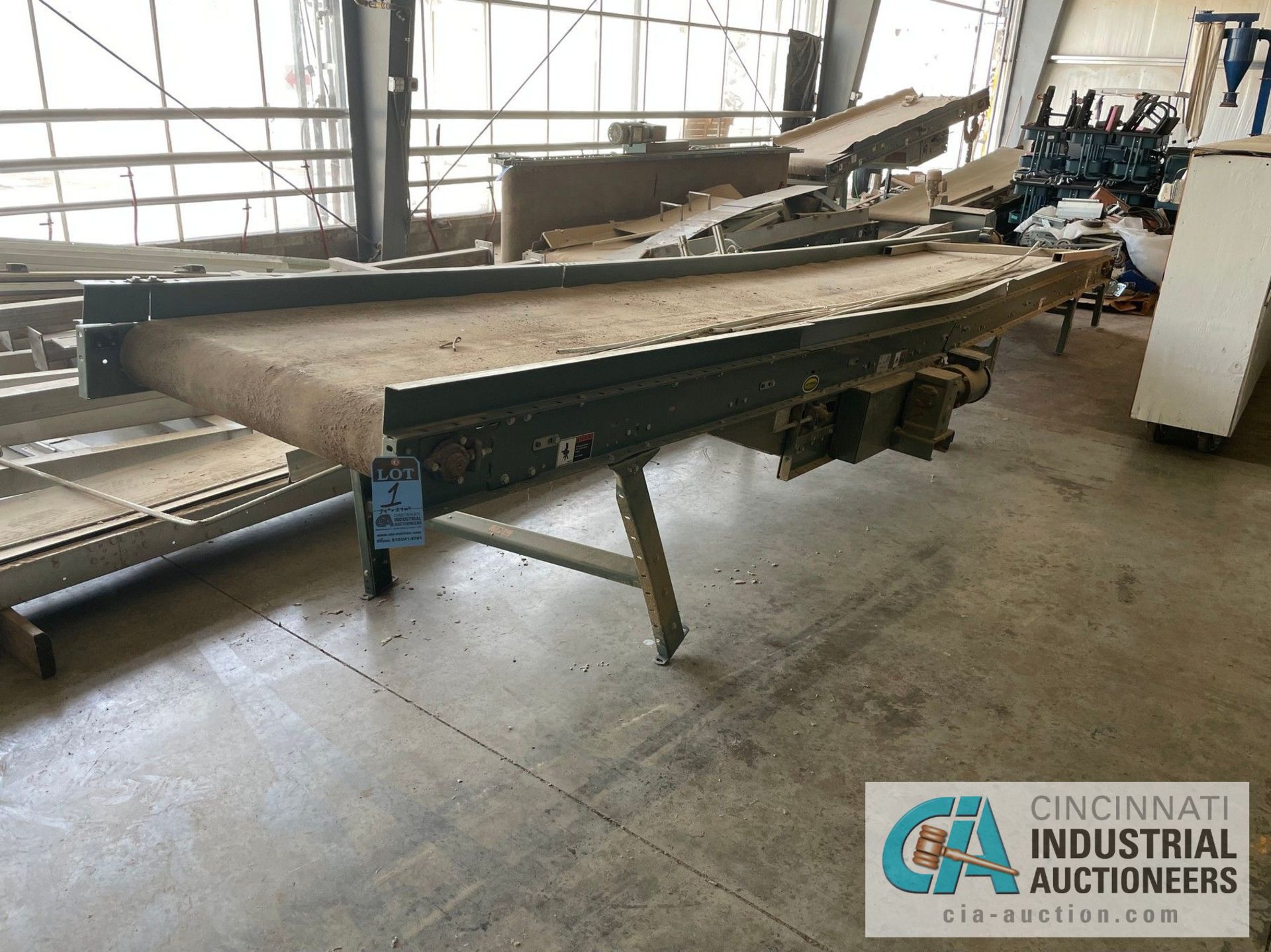 (LOT) (5) SECTIONS 36" WIDE HYTROL MODEL SB BELT CONVEYOR; (1) 270" LONG, (4) 150" LONG, SOME HAVE - Image 2 of 15