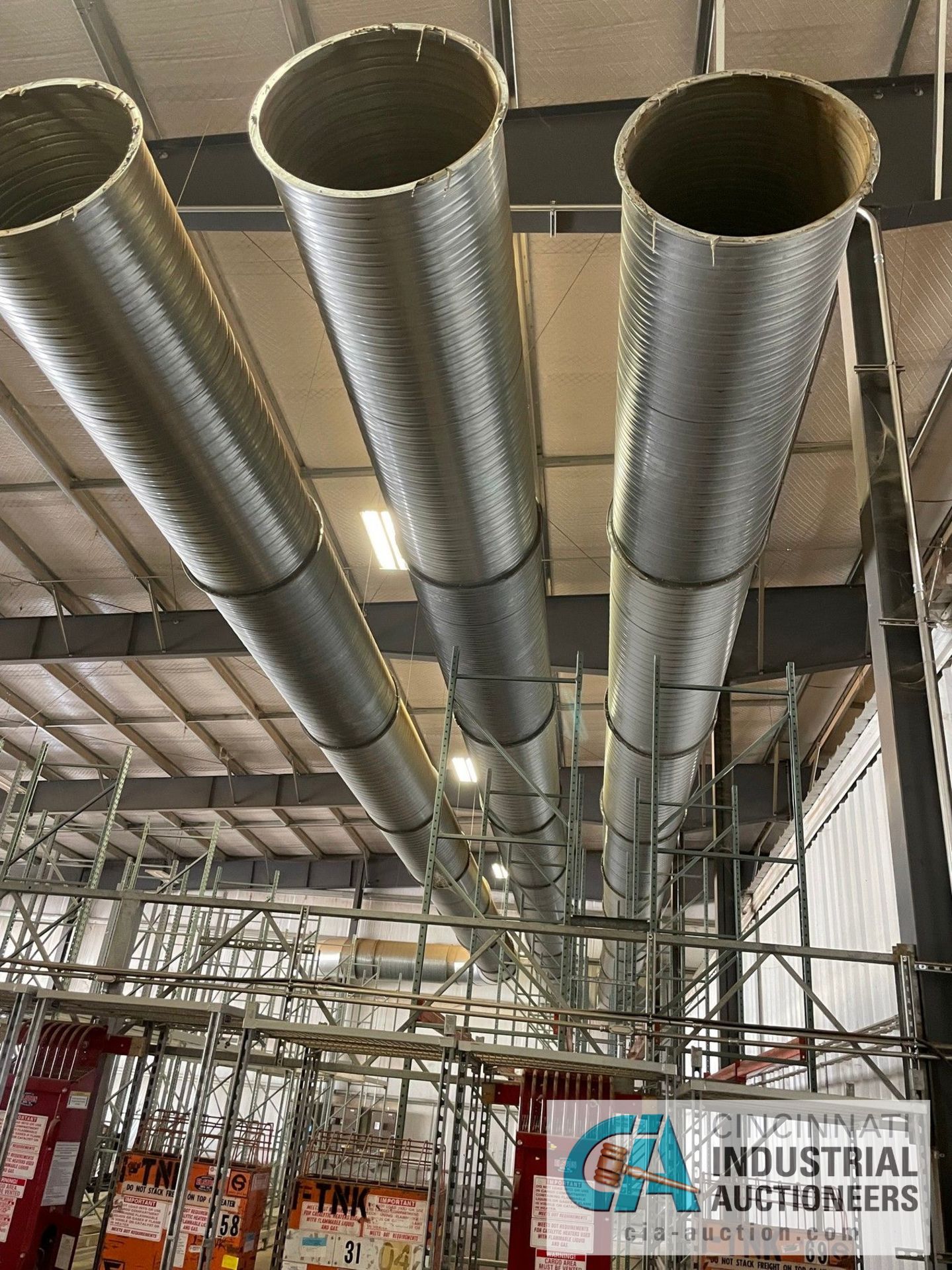 (LOT) DUCT WORK FOR LOT 2 BLOWER; APPROX. 85' 37.5" DIA. SPIRAL DUCT AND APPROX. 200" HIGH 36" X 36" - Image 5 of 15