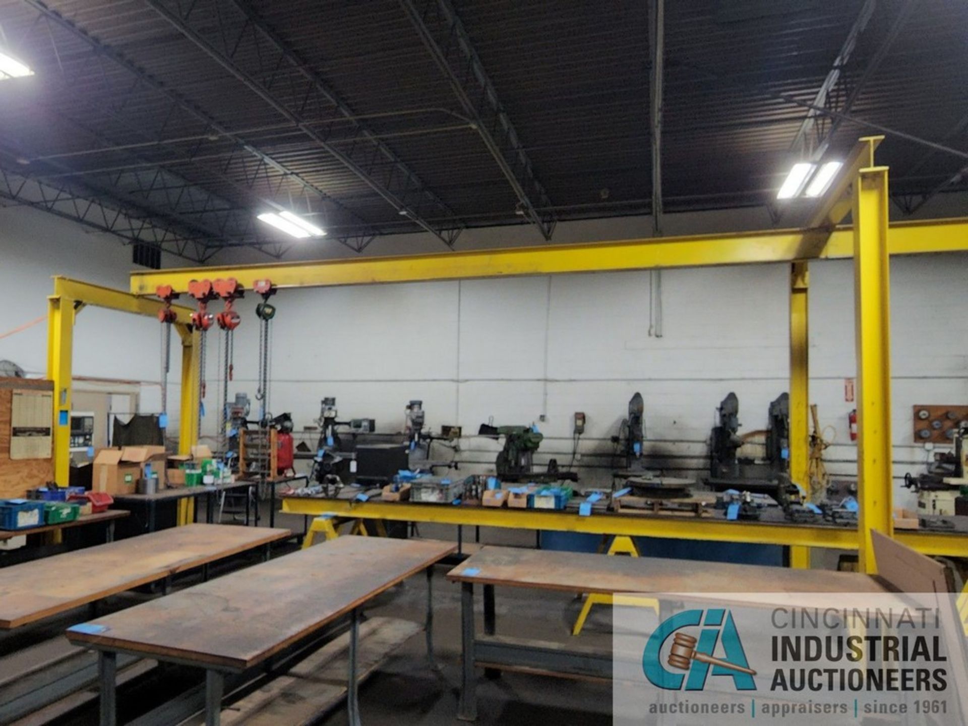 96" WIDE X 50' LONG X 10' HIGH MONORAIL FREE-STANDING CRANE SYSTEM - Image 3 of 3