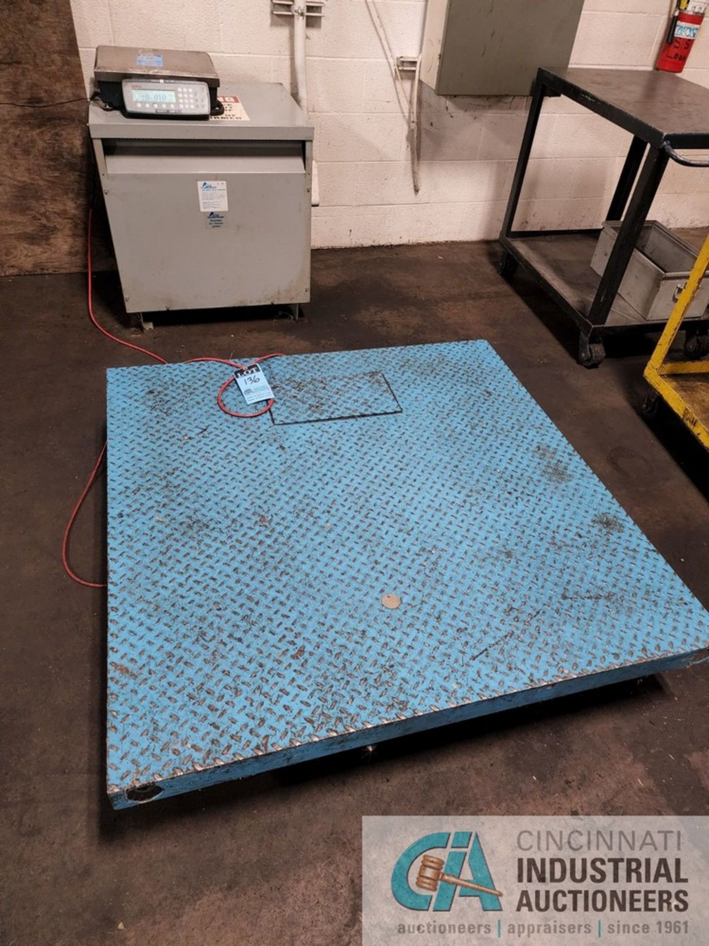 5,000 LB. WEIGH-TRONIX PLATFORM SCALE W/ SETRA DRO, 48" X 48" PLATFORM