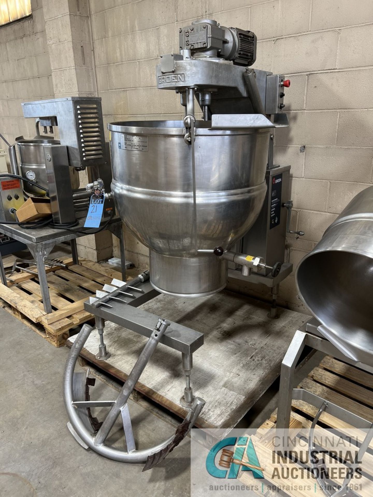 60 GALLON GROEN MODEL DEE/4T-60 ELECTRIC STEAM JACKETED KETTLE MIXER; S/N 95285, 20 KW - Image 3 of 18