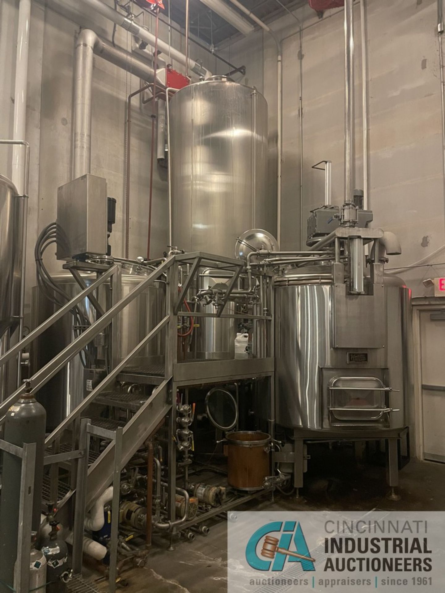 OVERALL LOTS 1 THRU 9, BREWHOUSE, (4) TANKS, ROLLER MILL AND CHAIN DISK SYSTEMS