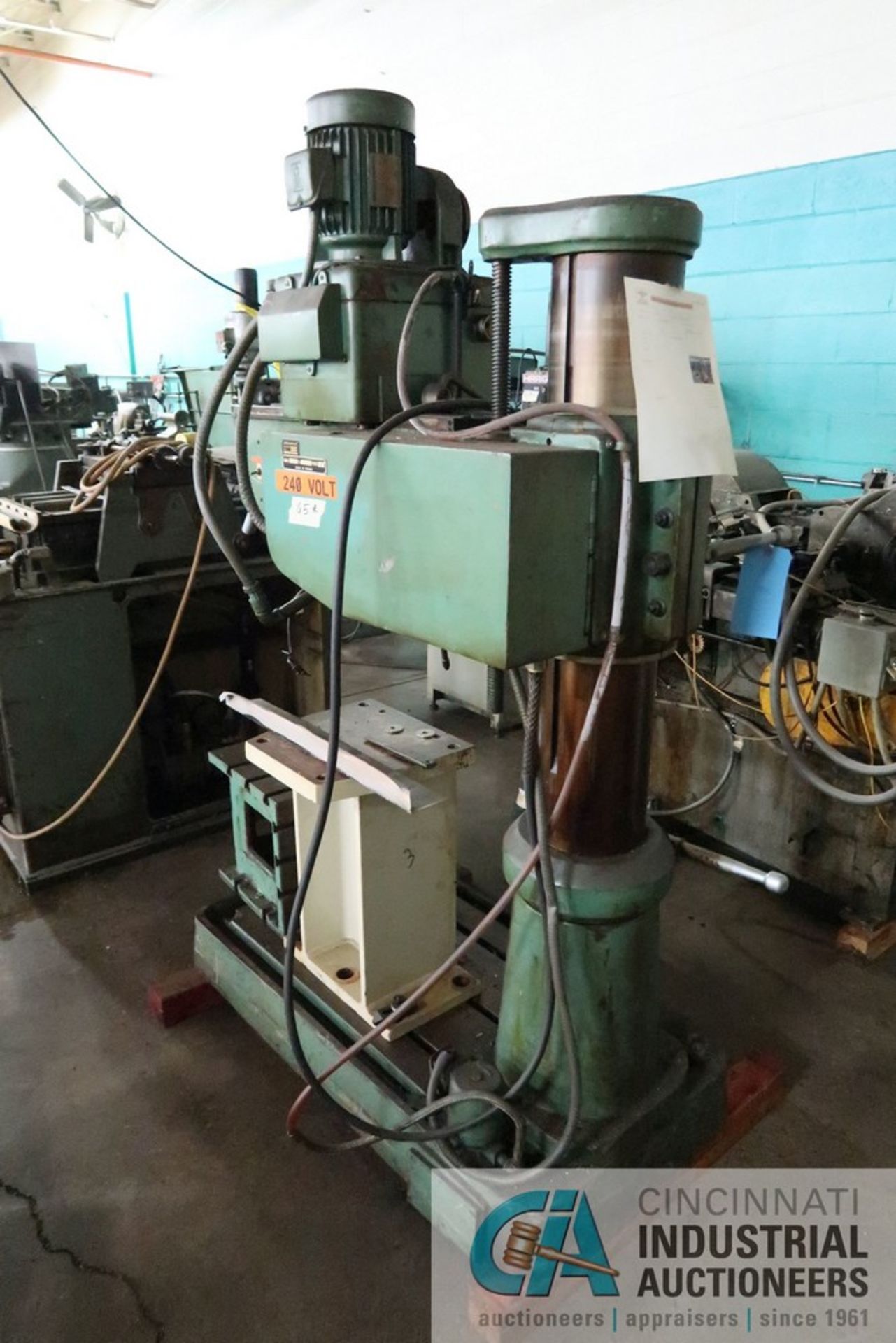 3' ARM X 8" COLUMN PROMASTER MODEL PRO 28 RADIAL ARM DRILL PRESS; S/N 7361, SPINDLE SPEED 88-1,500 - Image 7 of 7