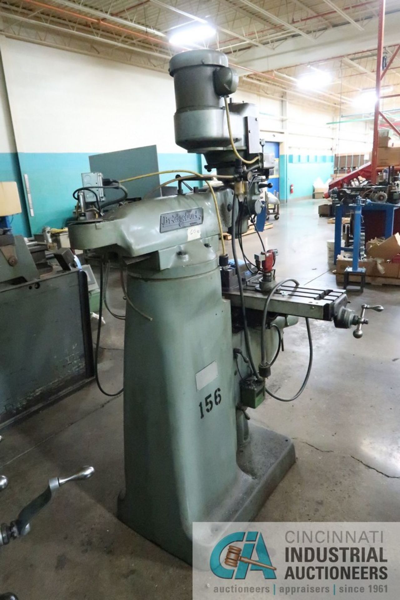 2 HP BRIDGEPORT SERIES I VERTICAL MILLING MACHINE; S/N 235242, NEWALL DP700 DRO, 42" X 9" POWER - Image 8 of 8