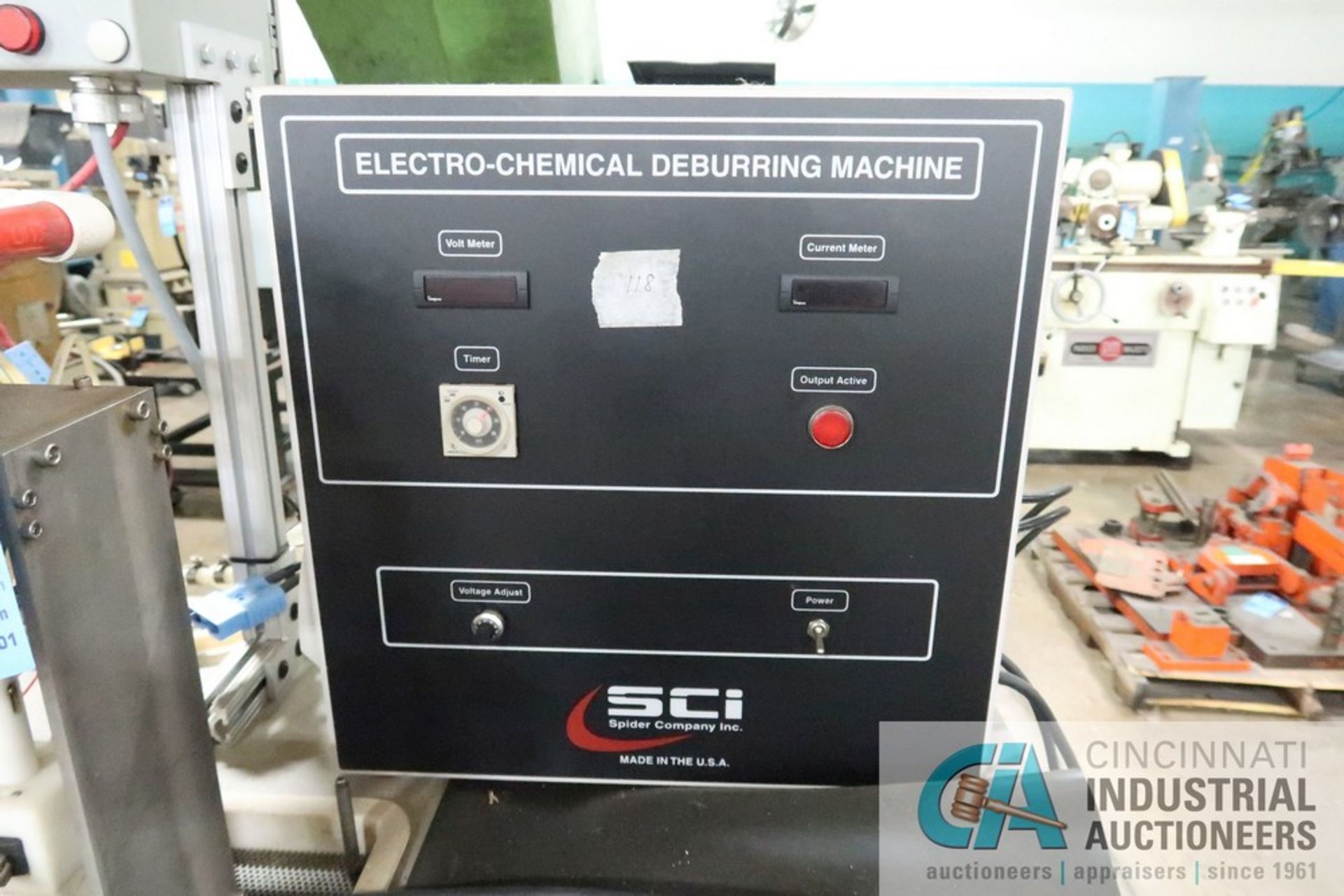 SCI ELECTRO-CHEMICAL DEBURRING MACHINE, 6-HEAD - Image 3 of 6