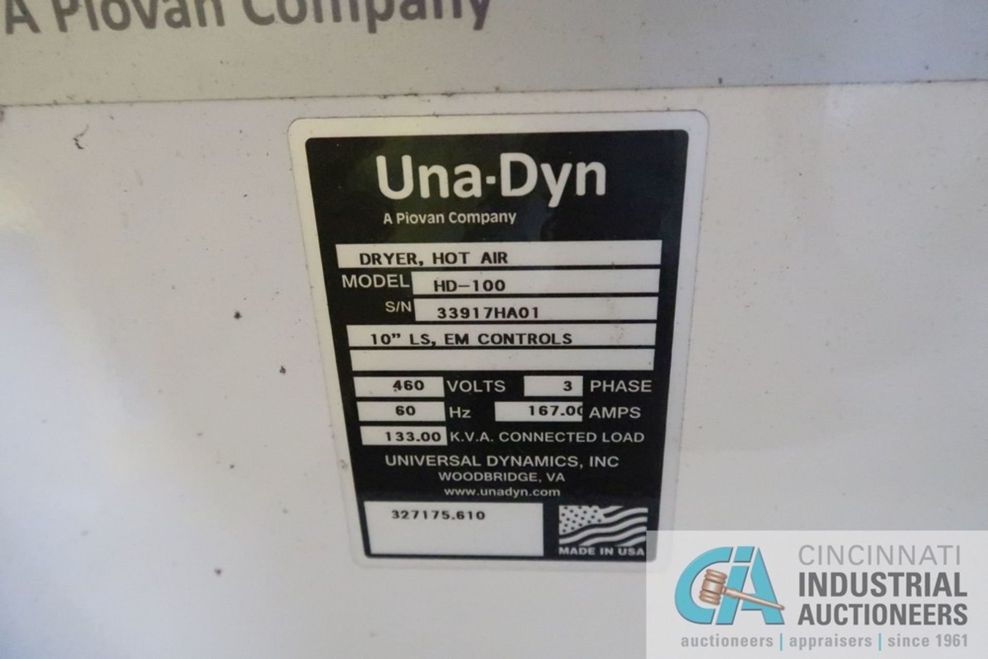 UNA-DYN BLENDING SYSTEM CONSISTING OF UNA-DYN MODEL OMNI IV-WB THREE COMPONENT BLENDER; S/N - Image 23 of 37