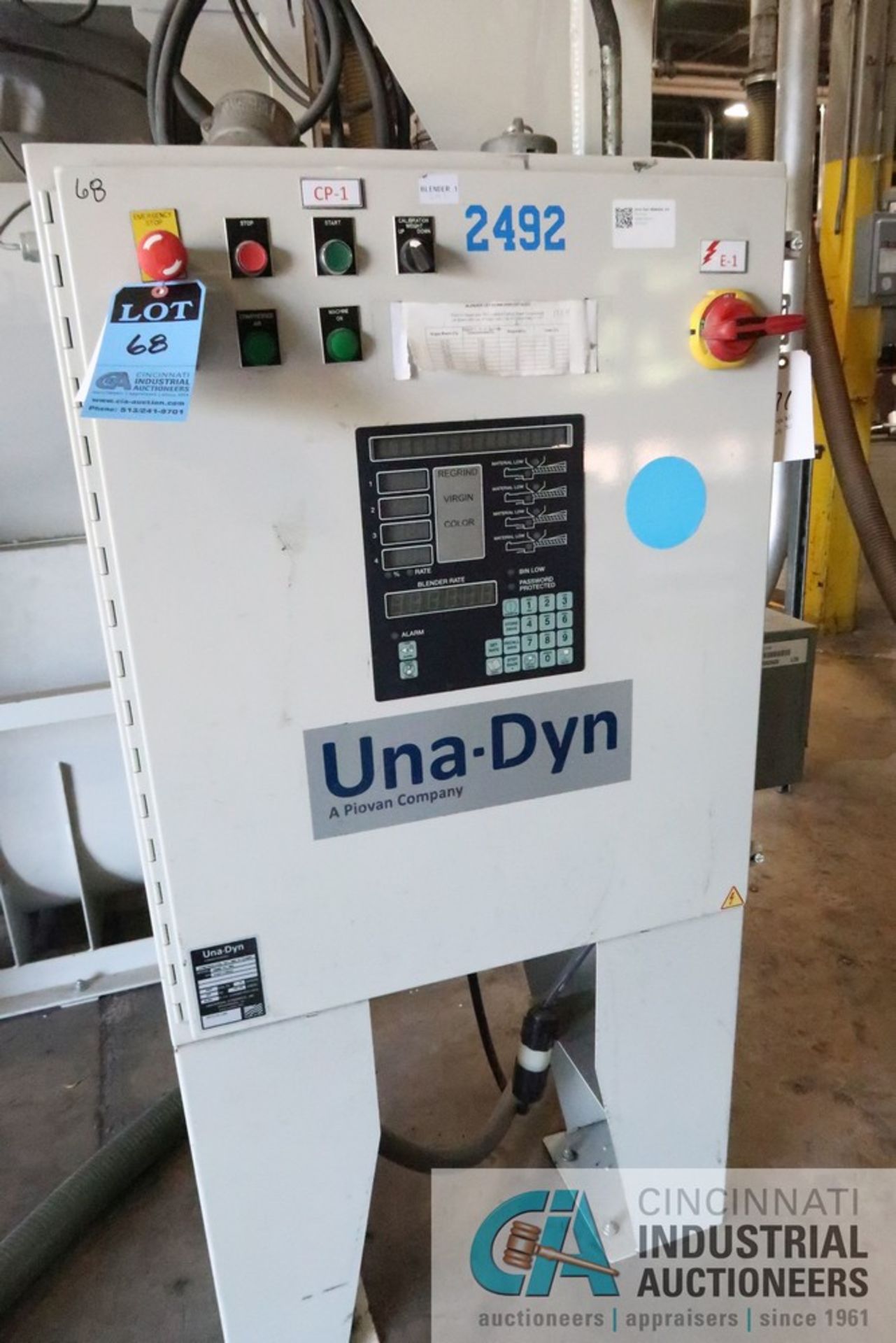 UNA-DYN BLENDING SYSTEM CONSISTING OF UNA-DYN MODEL OMNI IV-WB THREE COMPONENT BLENDER; S/N - Image 3 of 31