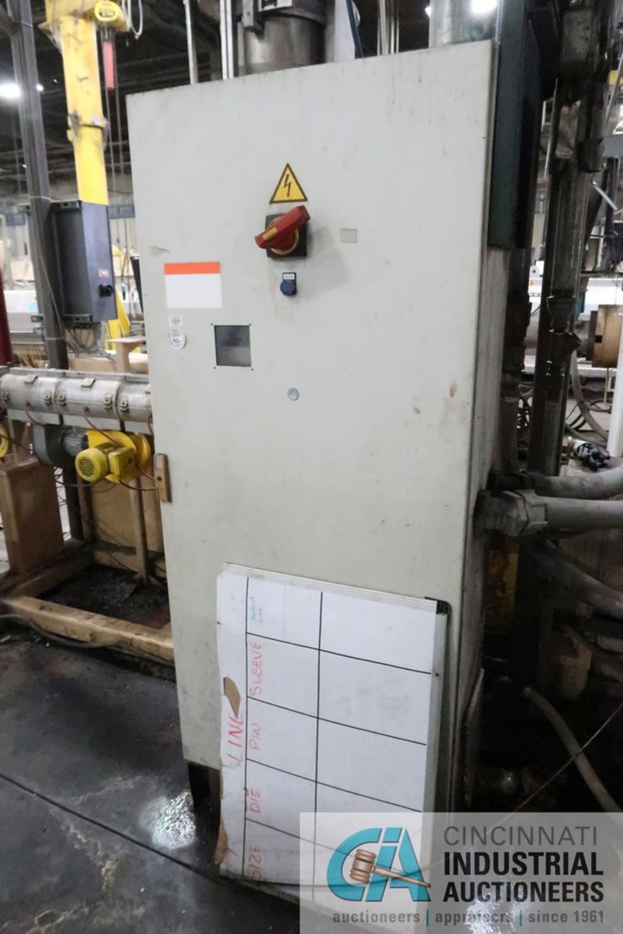 60 MM AMERICAN MAPLAN MODEL AM-B60-BOM-013 EXTRUDER; S/N 168221, 225 HP MOTOR, VARIABLE SPEED DRIVE, - Image 15 of 17