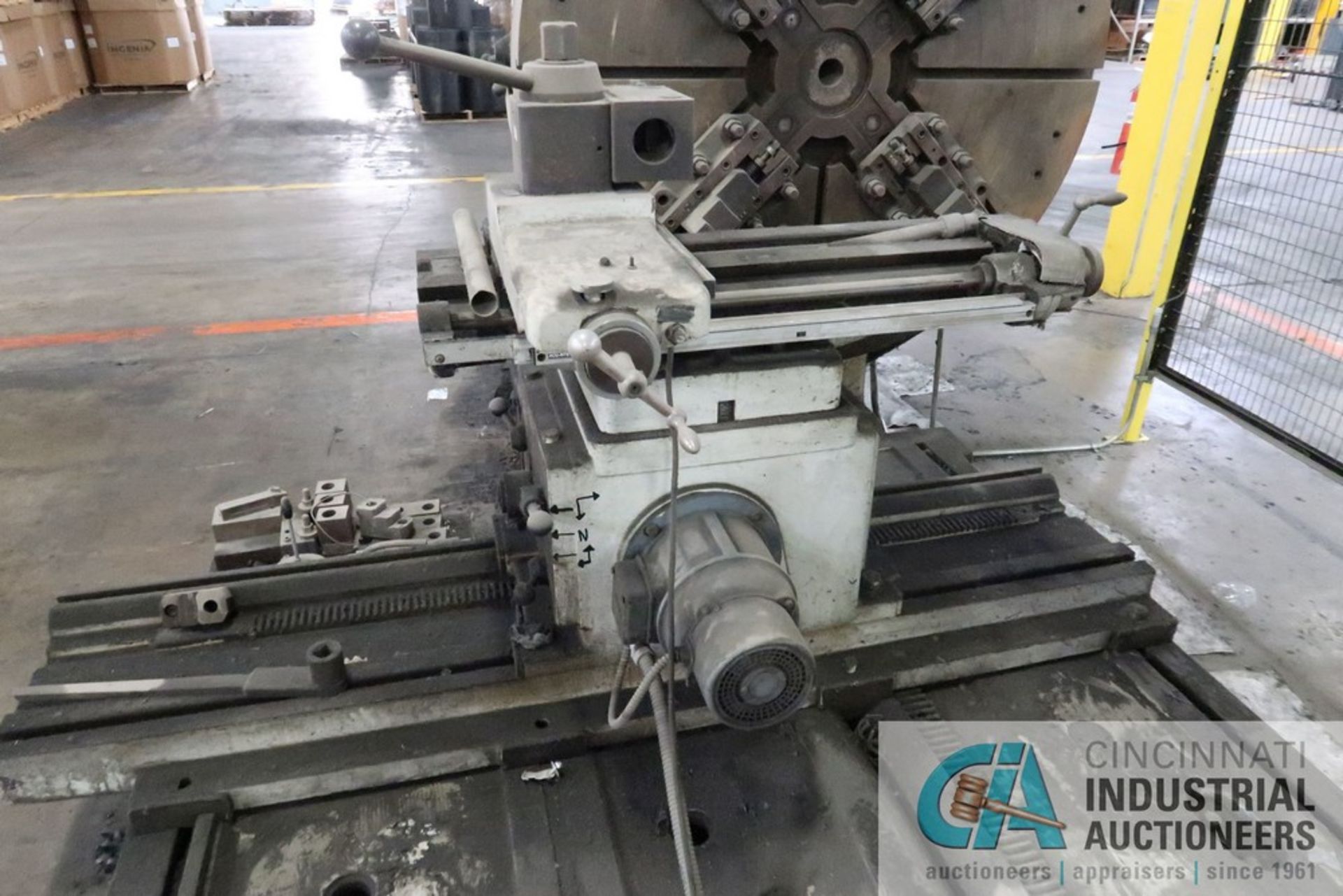 80" X 84" RAVENSBURG LATHE WITH DRO; S/N 6780, 60" 4-JAW CHUCK, QUICK CHANGE TOOL POST - Image 5 of 12
