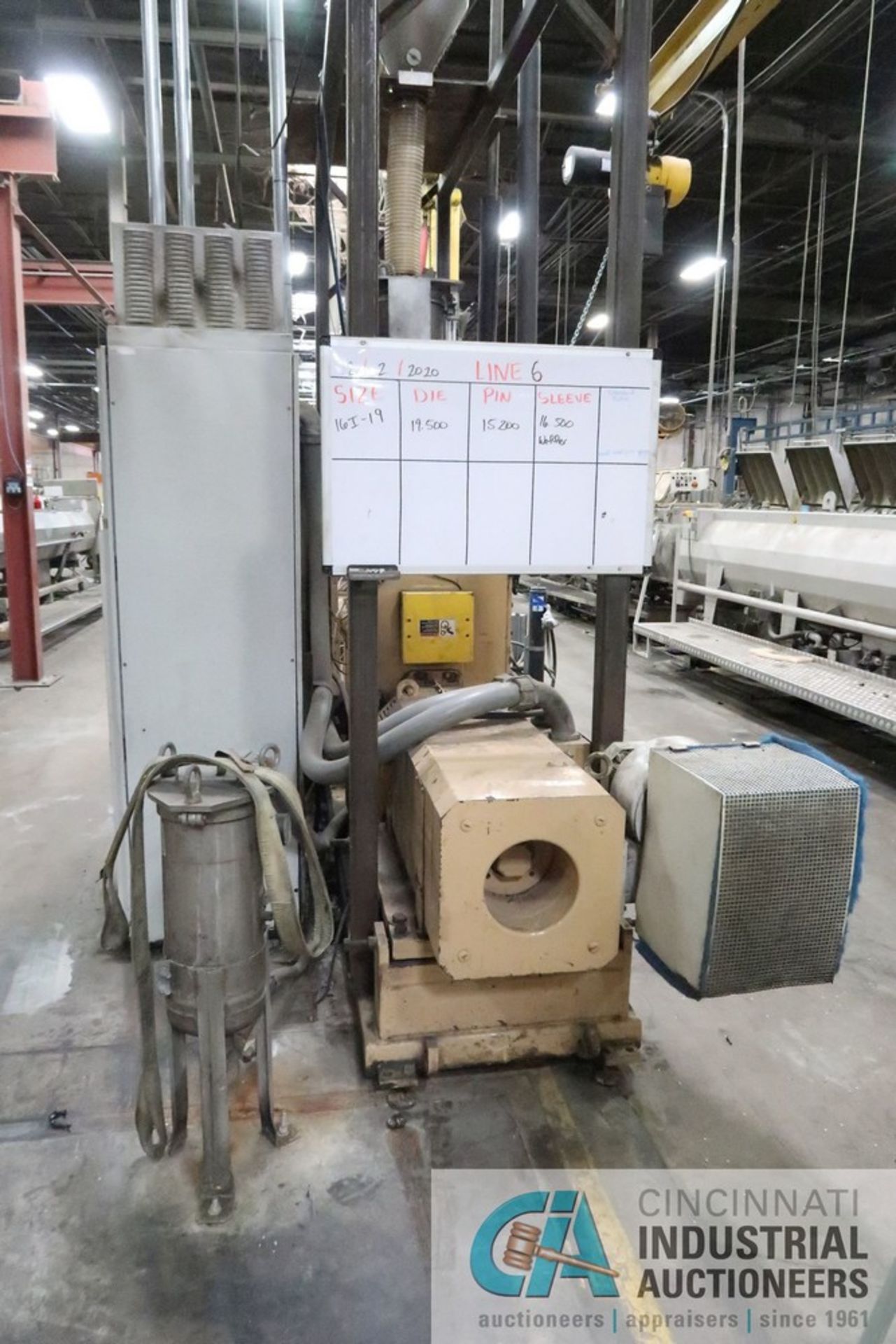 90 MM AMERICAN MAPLAN MODEL SS-90-30 EXTRUDER; S/N 168221, 350 HP MOTOR, ABB VARIABLE SPEED - Image 7 of 13