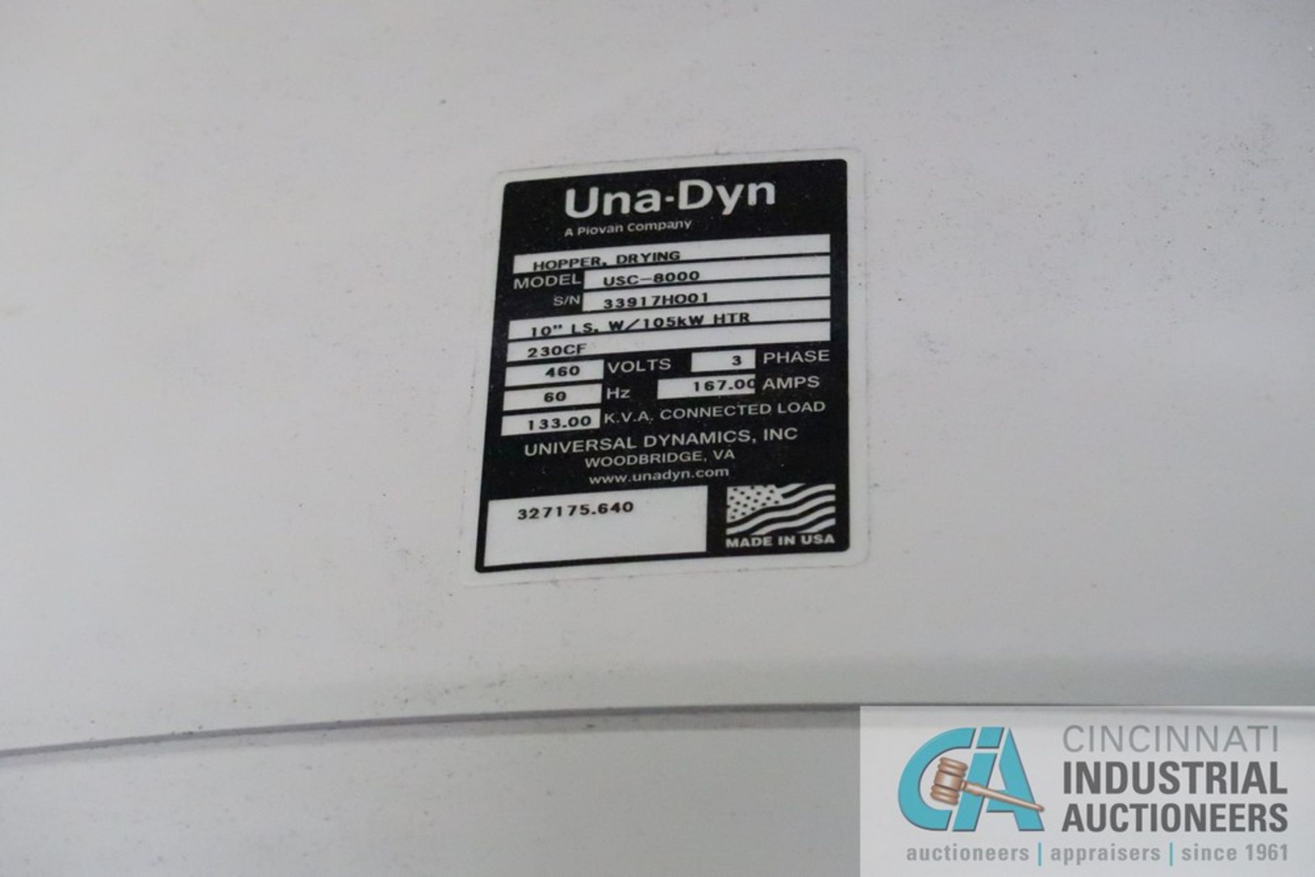 UNA-DYN BLENDING SYSTEM CONSISTING OF UNA-DYN MODEL OMNI IV-WB THREE COMPONENT BLENDER; S/N - Image 12 of 31