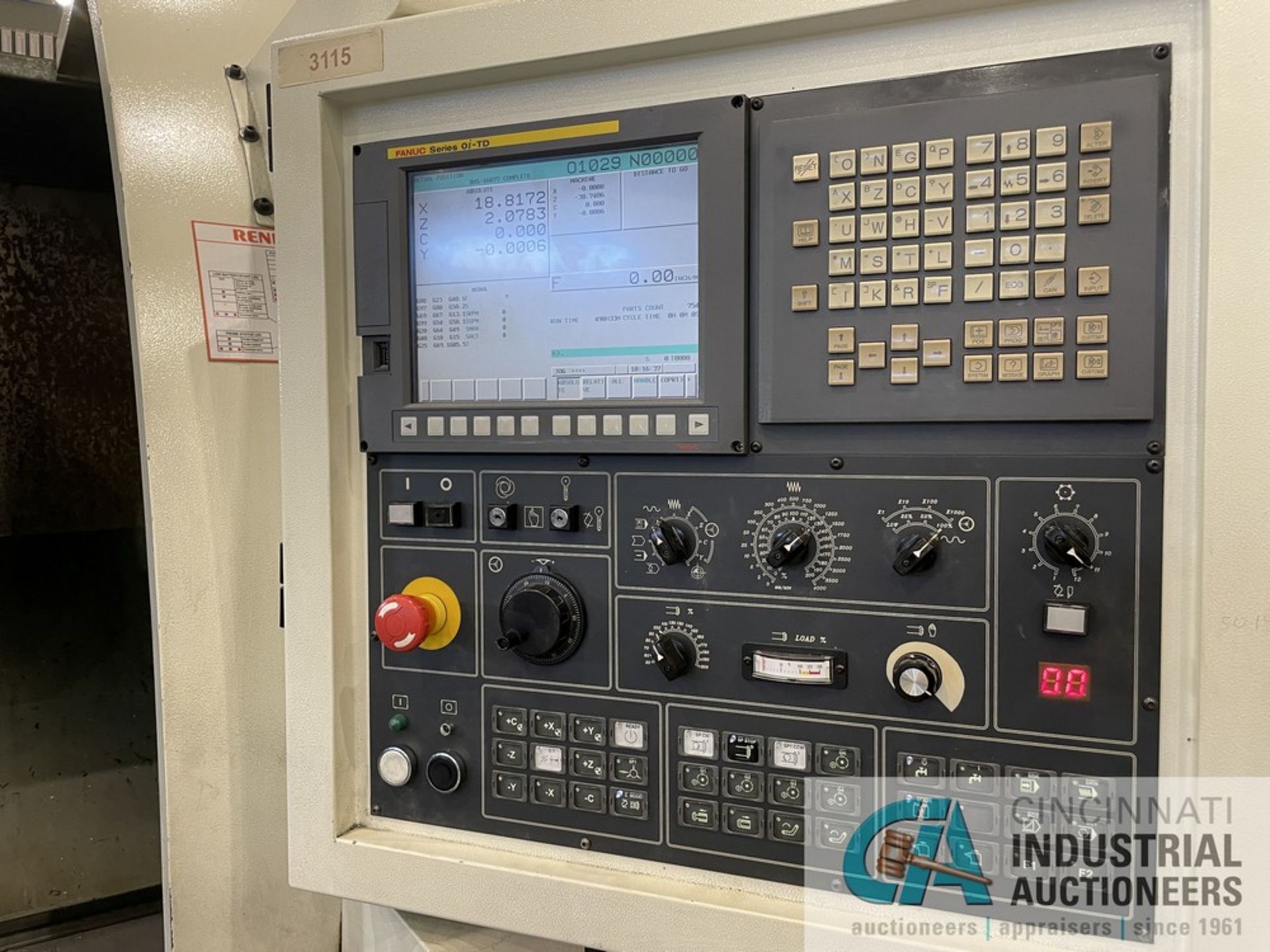 2013 JOHNFORD SL650+C+Y CNC LATHE WITH LIVE TOOLING & Y AXIS 60" CENTERS, FANUC 0ITD (SN: - Image 15 of 16