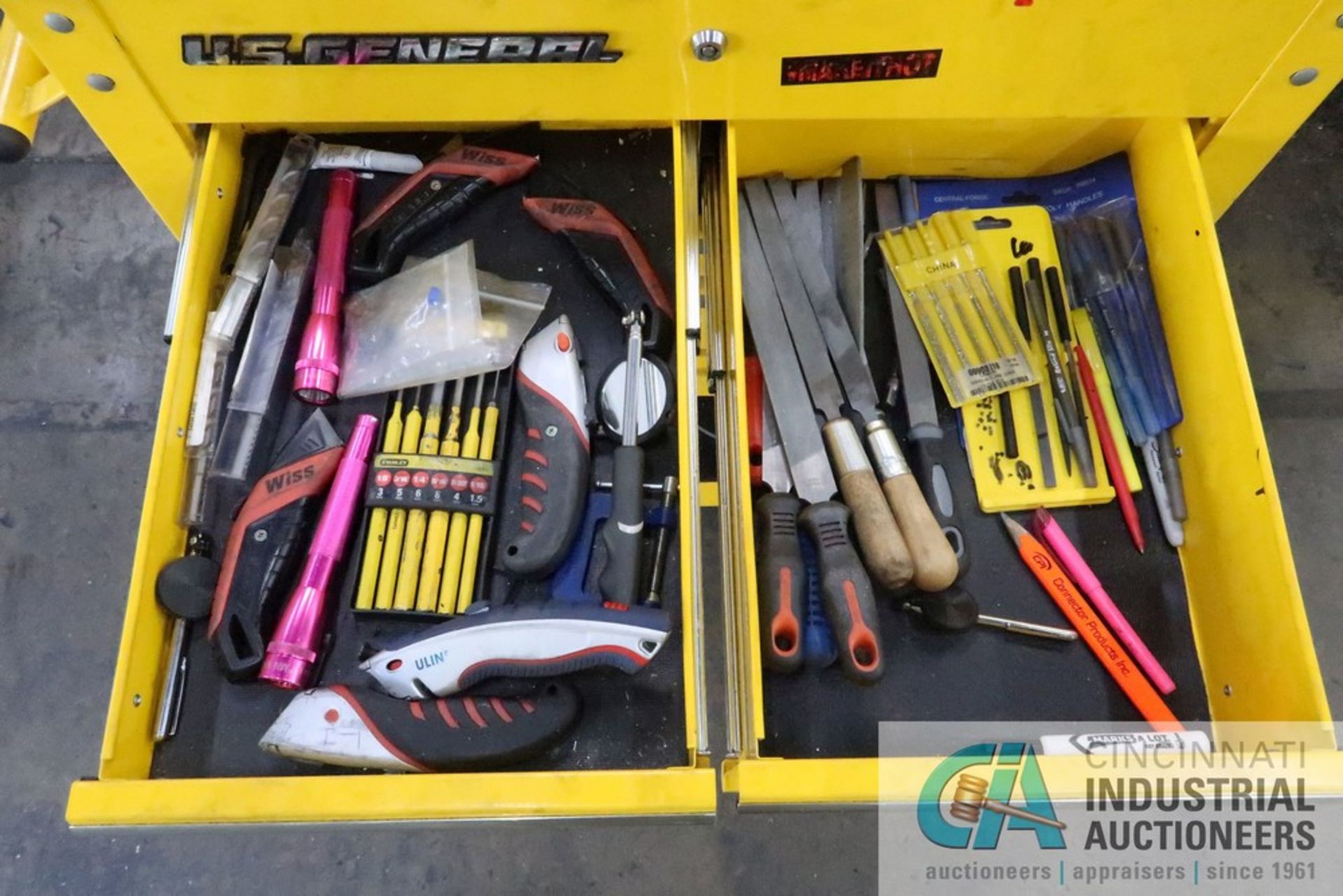 5-DRAWER US GENERAL PORTABLE TOOLBOX WITH MISCELLANEOUS TOOLS - Image 3 of 6