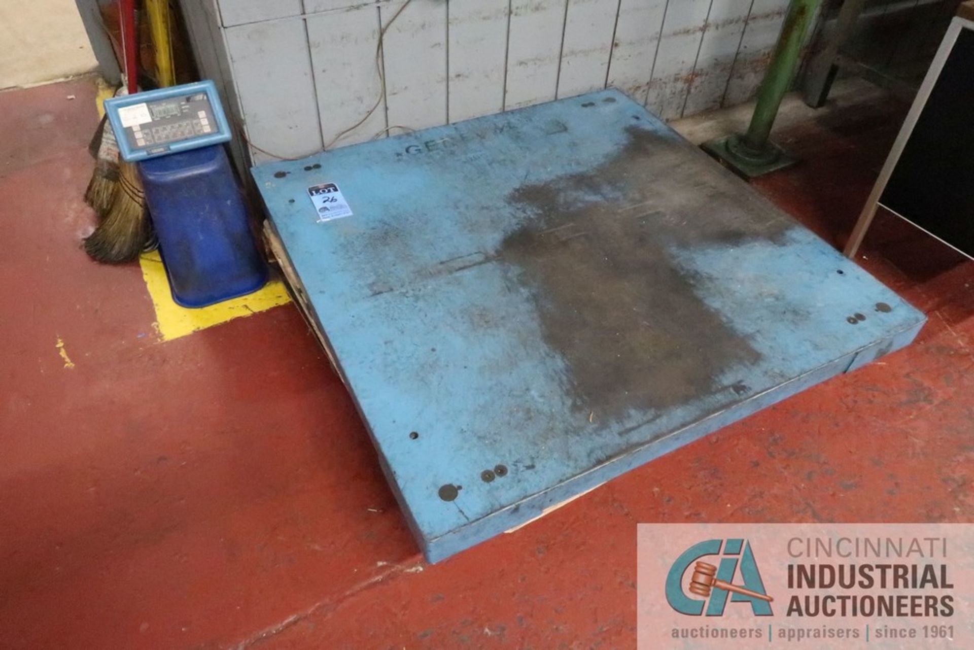 5,000 LB. BENERAL PLATFORM SCALE WITH GE600 DRO