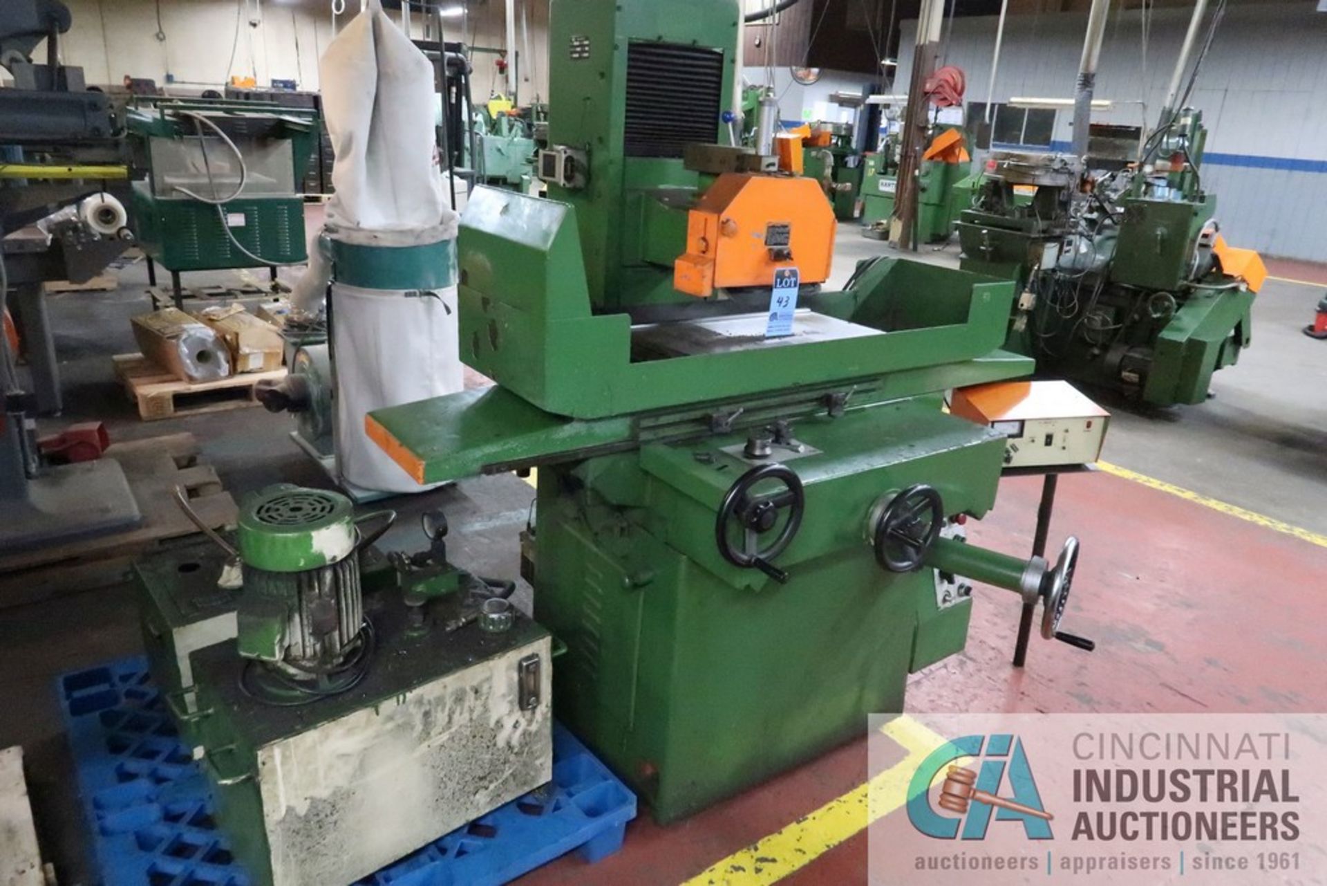 12" X 24" KBC MODEL 1224AH SURFACE GRINDER; S/N 5147, WITH HYDRAULIC PUMP AND COOLANT PUMP - Image 2 of 9