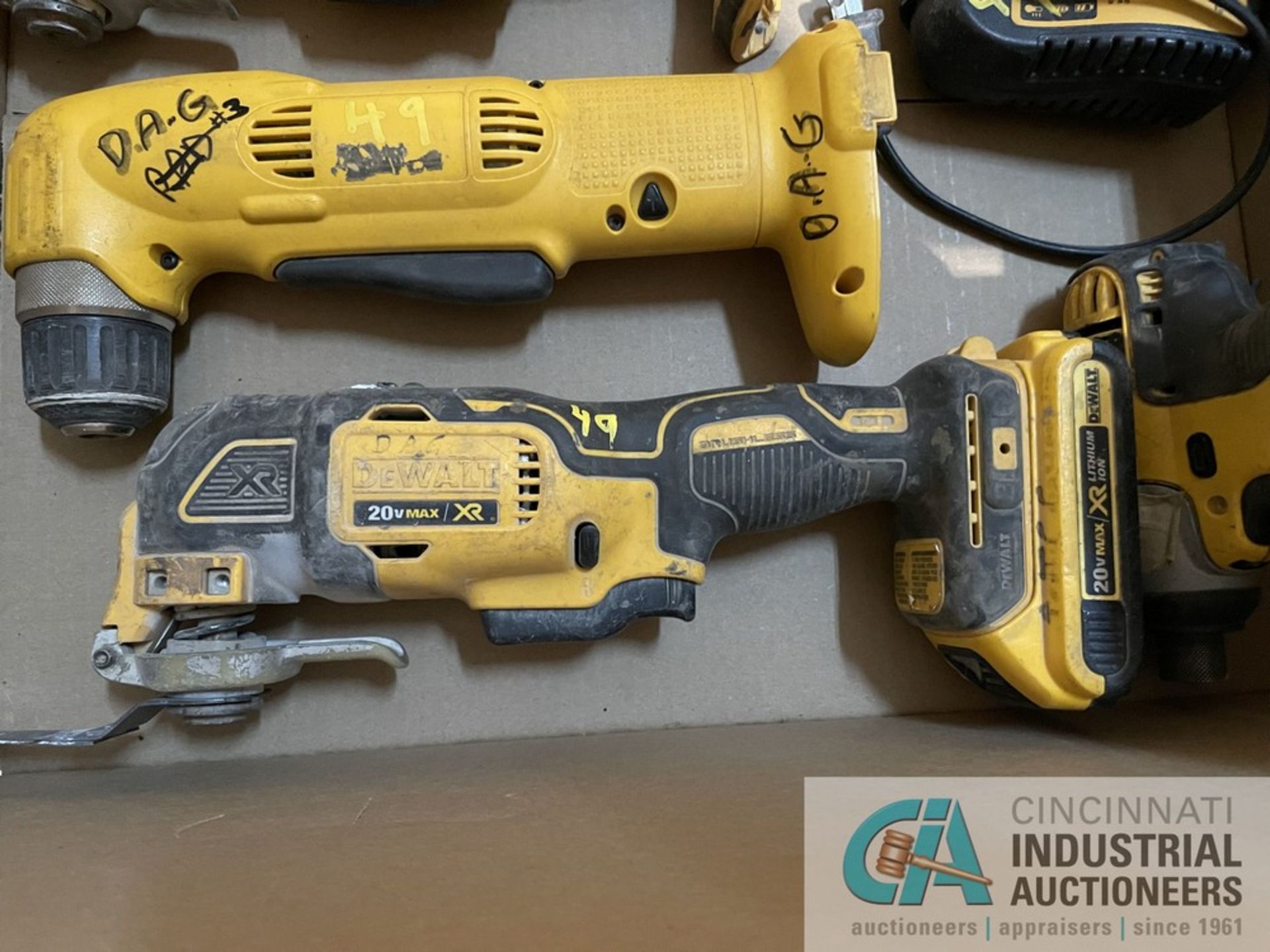 (LOT) MISCELLANEOUS DEWALT CORDLESS POWER TOOLS WITH (3) CHARGERS - Image 2 of 6