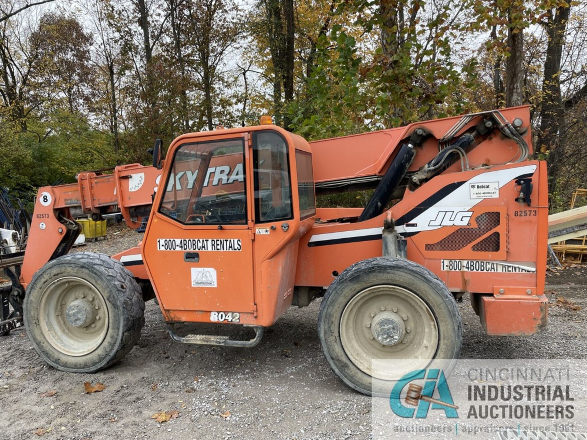 8,000 LB. CAPACITY (APPROX.) JLG MODEL 8042 DIESEL POWER TELEHANDLER; S/N 0160043456, 4,129 HOURS - Image 9 of 13