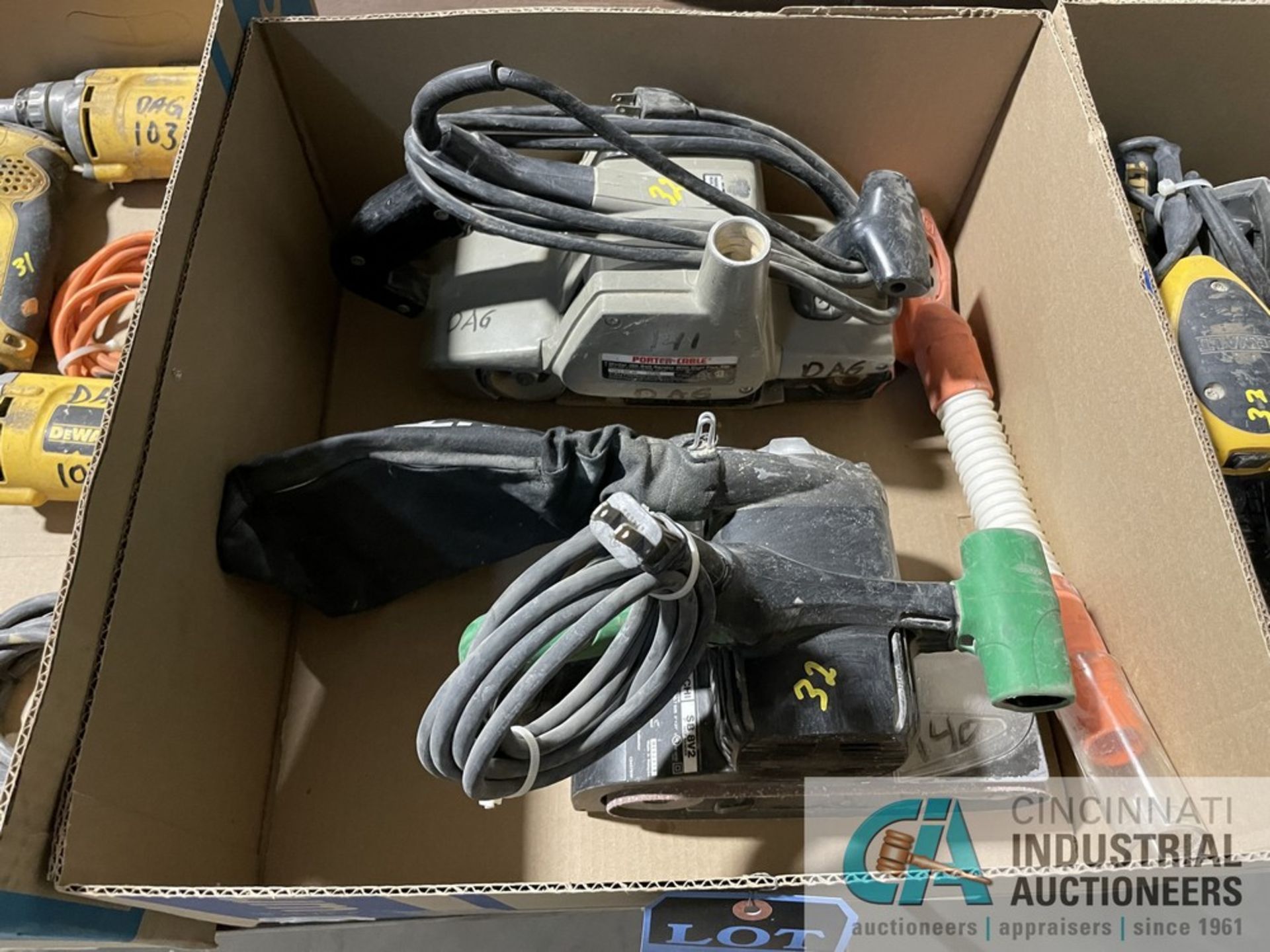 3" HITACHI MODEL SB8V2 AND 3" PORTER-CABLE MODEL 360 BELT SANDER - Image 2 of 7