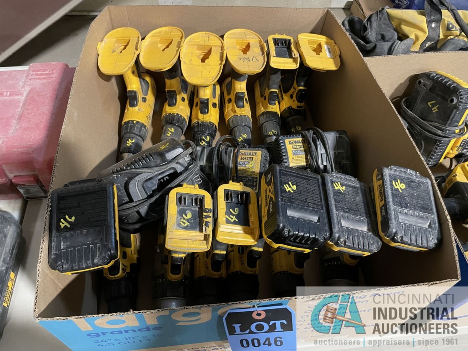 MISCELLANEOUS VOLTAGE DEWALT CORDLESS DRILLS / DRIVERS WITH (6) CHARGERS