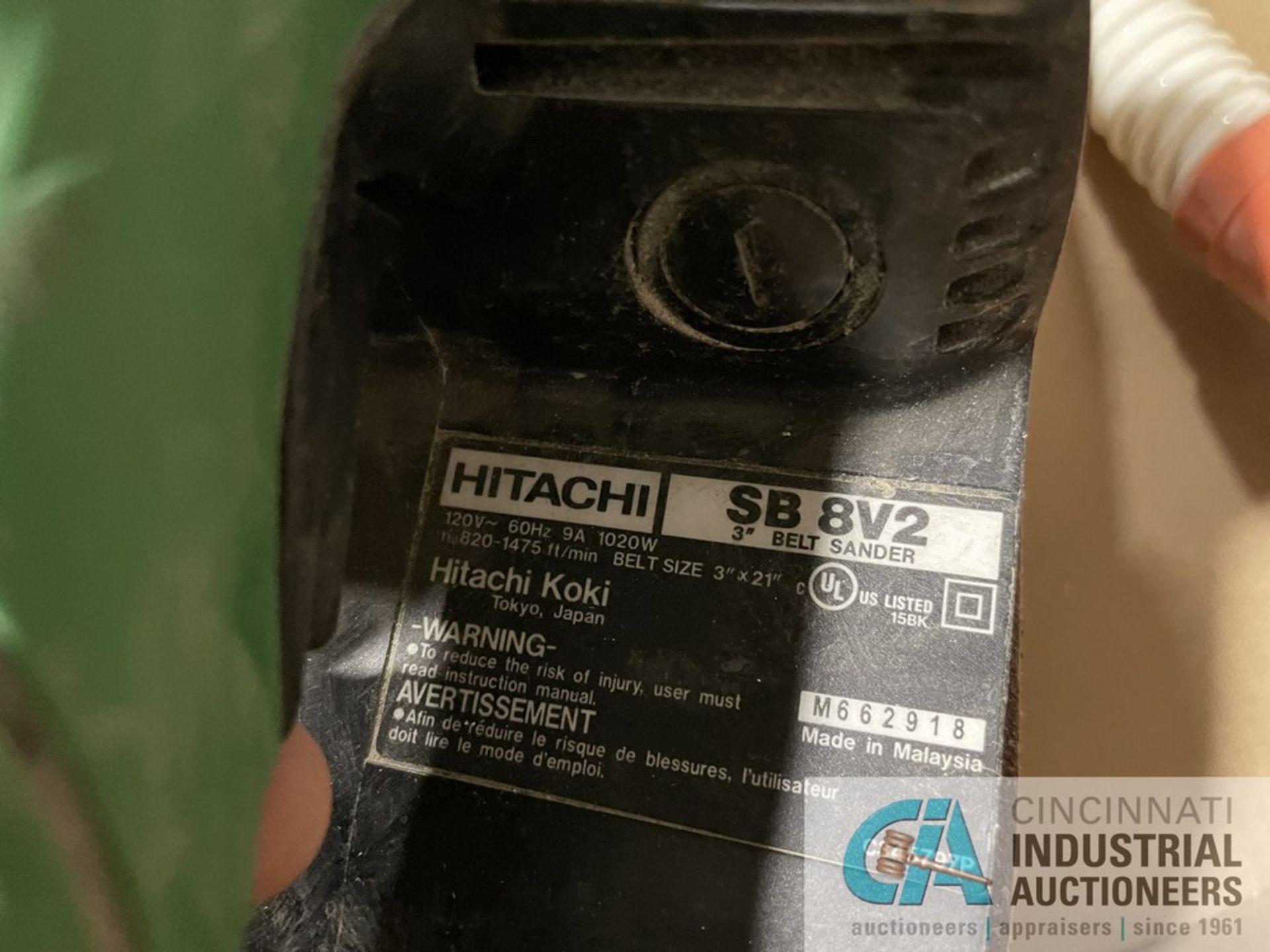 3" HITACHI MODEL SB8V2 AND 3" PORTER-CABLE MODEL 360 BELT SANDER - Image 4 of 7