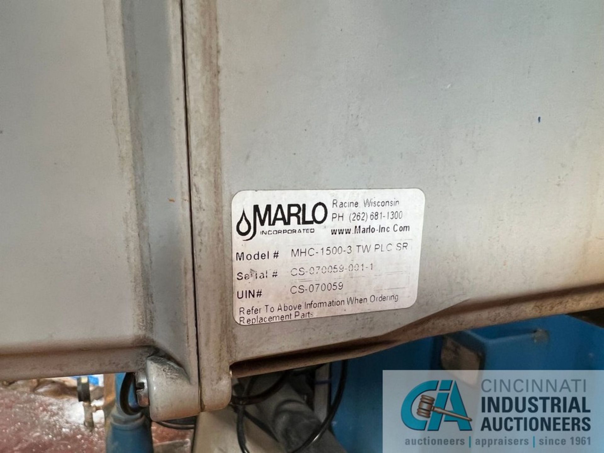 MARLO MODEL MHC-1500-3 TW PLC SR WATER SOFTENING SYSTEM; S/N CS-070059-001-1, ALLEN BRADLEY - Image 6 of 12