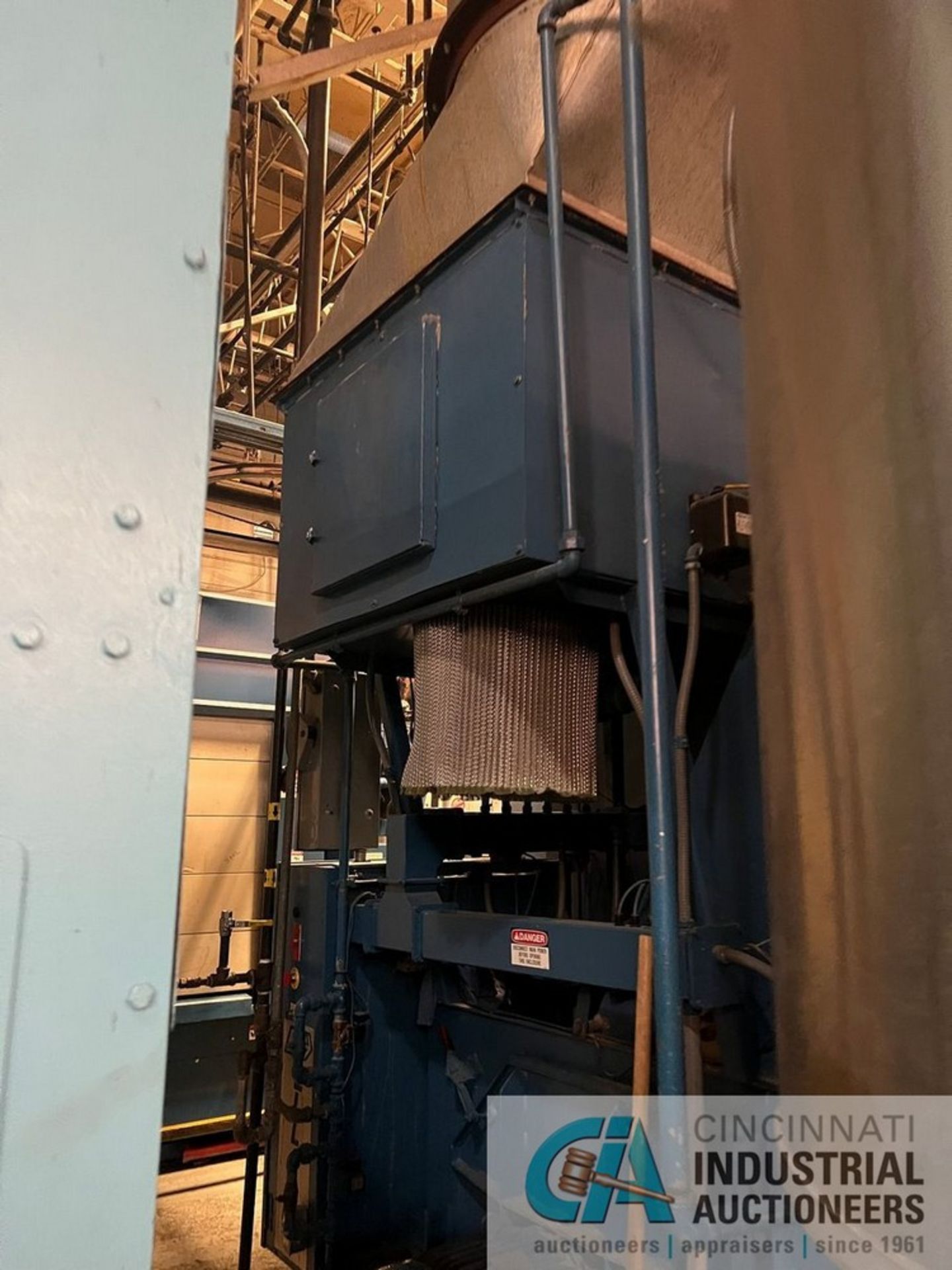 650 LB. ELLIS MODEL WD7673 NATURAL GAS FIRED BATCH DRYER; S/N 171, ASSET #5849, 230 VOLT, FRONT - Image 9 of 15