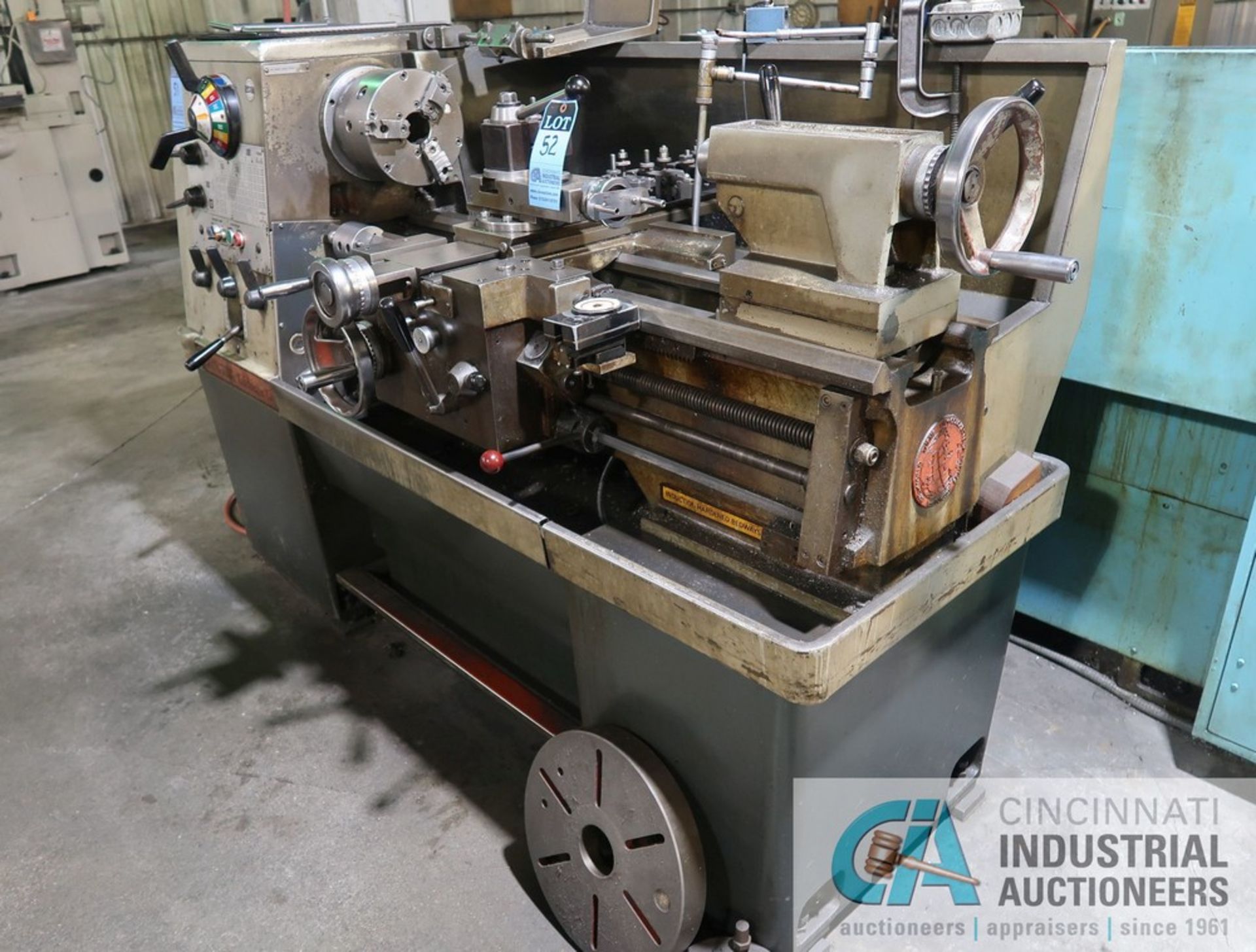 15" X 30" CLAUSING MODEL 15 GEARED HEAD ENGINE LATHE, S/N 6/0053/2665 WITH 10" THREE-JAW CHUCK, 2 - Image 2 of 8