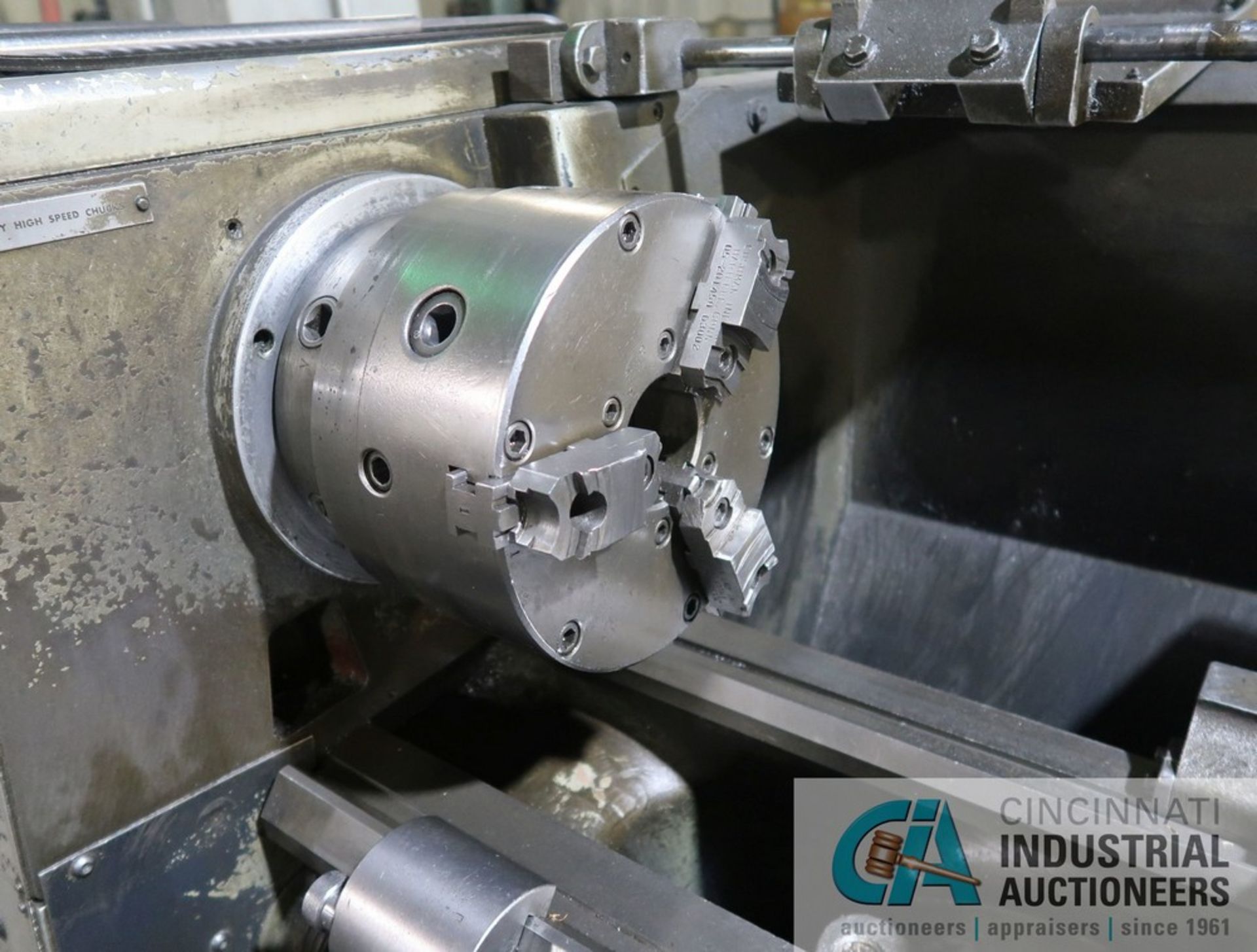 15" X 30" CLAUSING MODEL 15 GEARED HEAD ENGINE LATHE, S/N 6/0053/2665 WITH 10" THREE-JAW CHUCK, 2 - Image 4 of 8