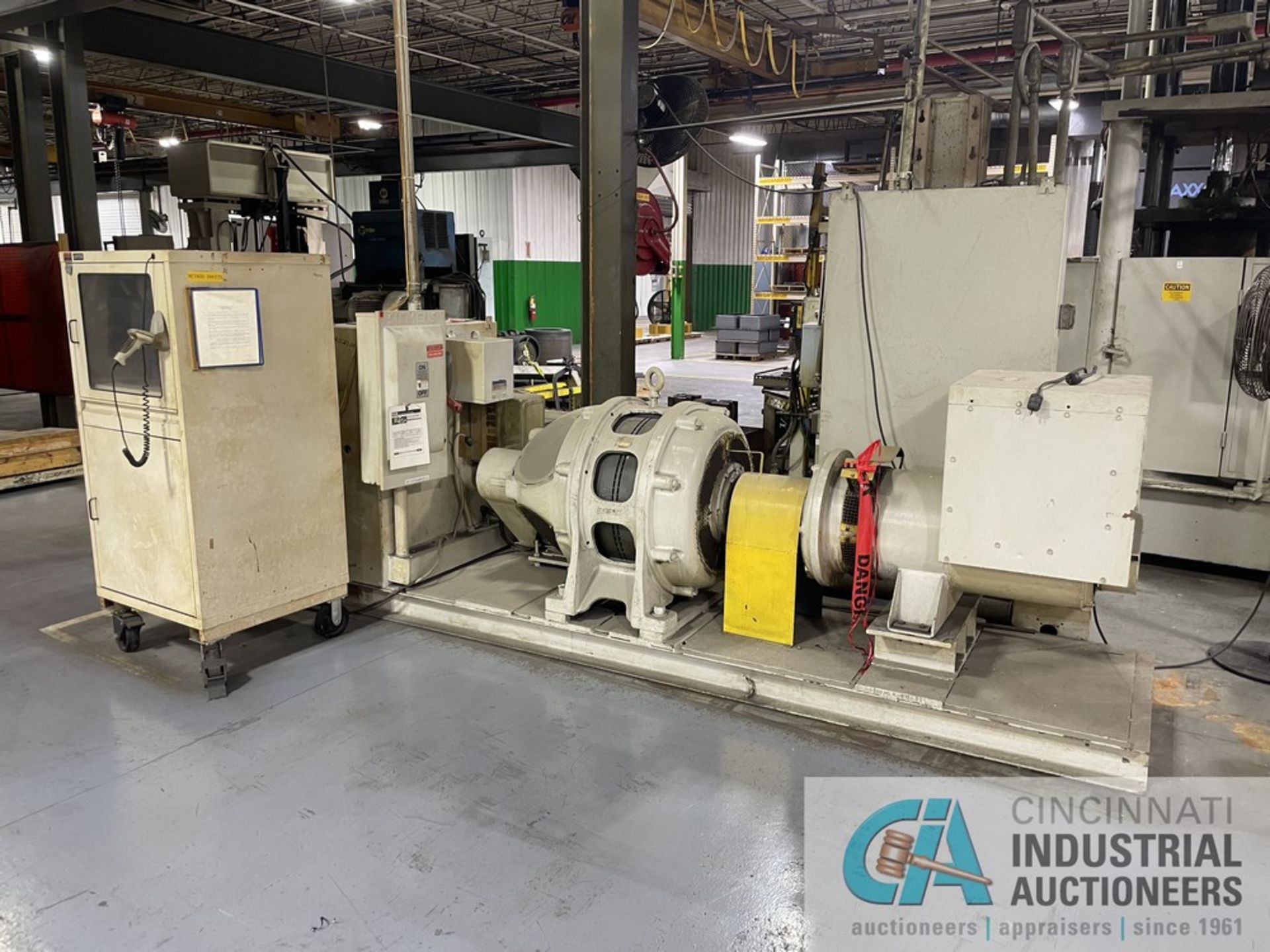 ALTERNATOR CORE TEST STAND; 125-HP WESTINGHOUSE DC MOTOR **Auction is for machine only, any