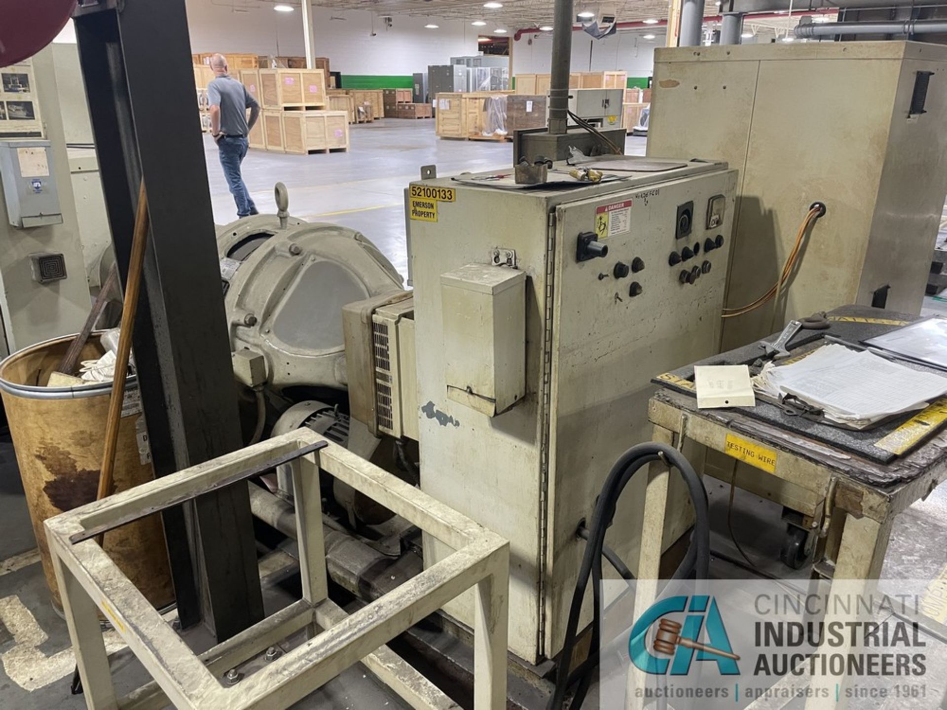 ALTERNATOR CORE TEST STAND; 125-HP WESTINGHOUSE DC MOTOR **Auction is for machine only, any - Image 5 of 9