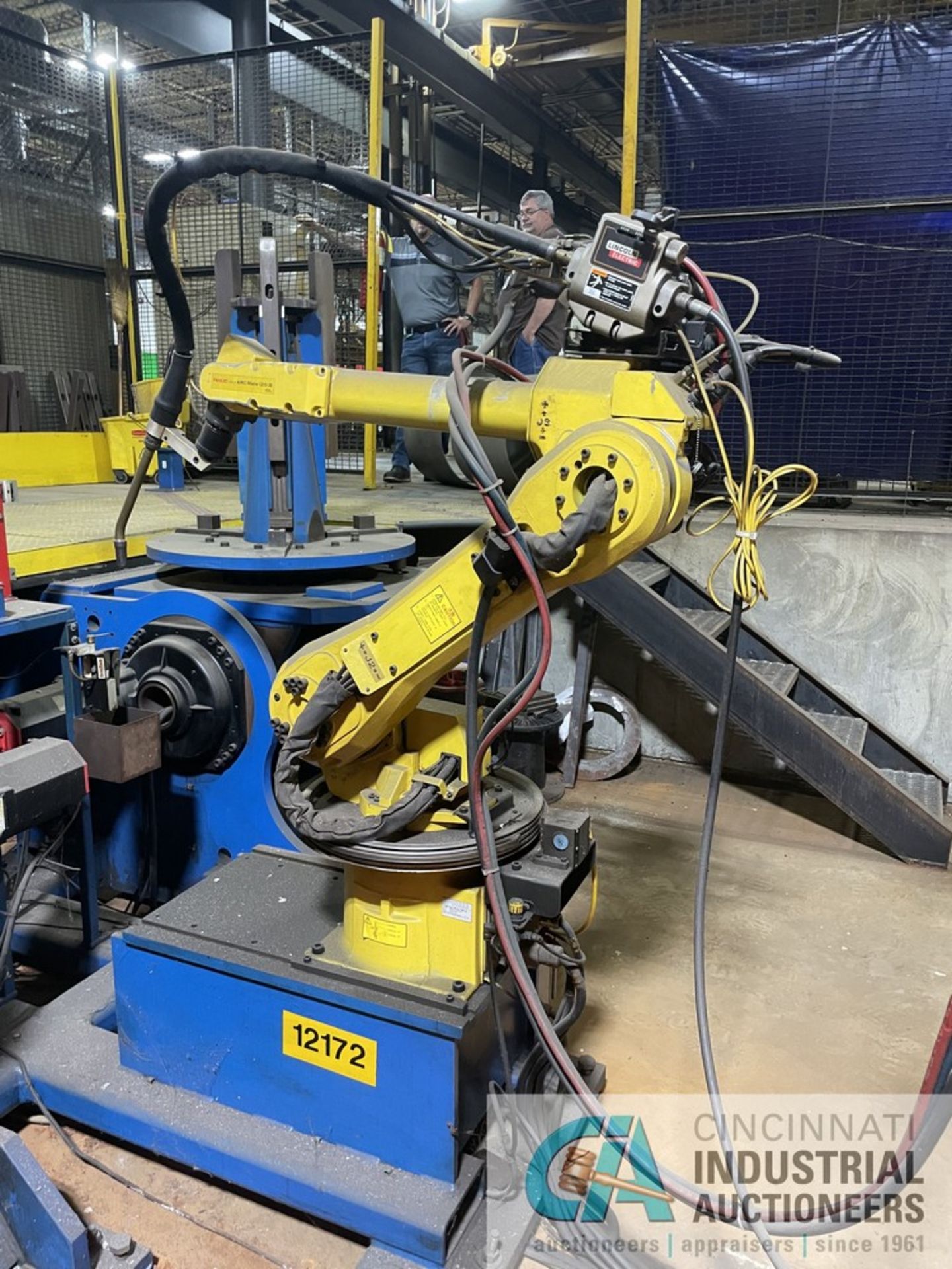 FANUC / TDS AUTOMATION 1-ROBOT 2-POSITIONER WELDING CELL; FANUC ARCMATE 120IP/10L WELDING ROBOT, - Image 6 of 18