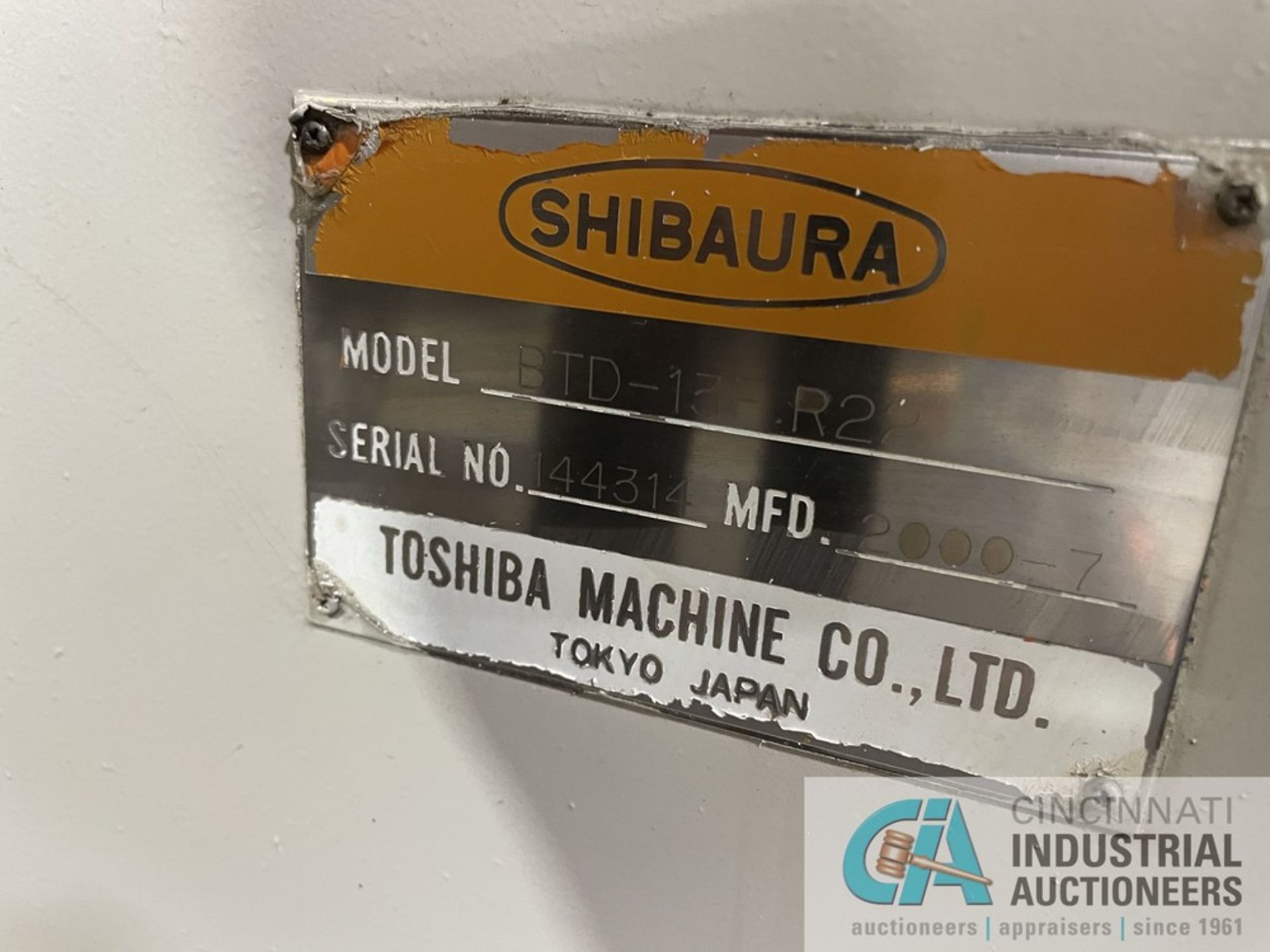 ****5.12" TOSHIBA MODEL BTD-13F.R22 TWO-PALLET CNC HORIZONTAL BORING MILL; S/N 144314 - Image 30 of 33