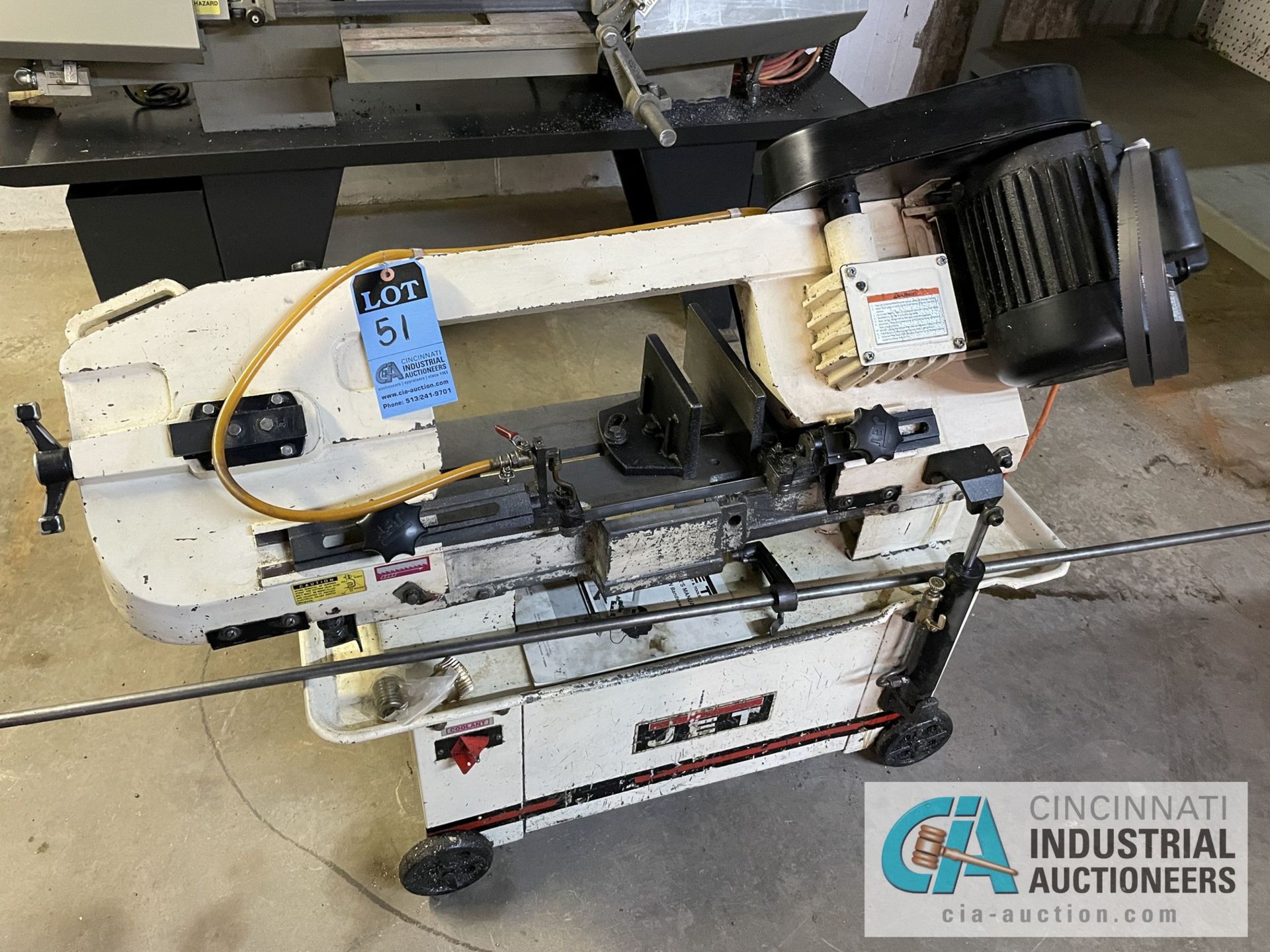 7" X 12" JET MODEL HVBS-7MW HORIZONTAL METAL CUTTING BAND SAW; S/N 0021517, SINGLE PHASE, 115/230 - Image 2 of 7