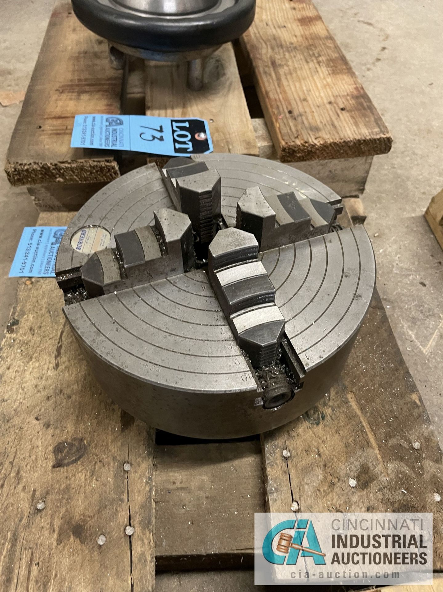 10" FOUR-JAW LATHE CHUCK - Image 2 of 5