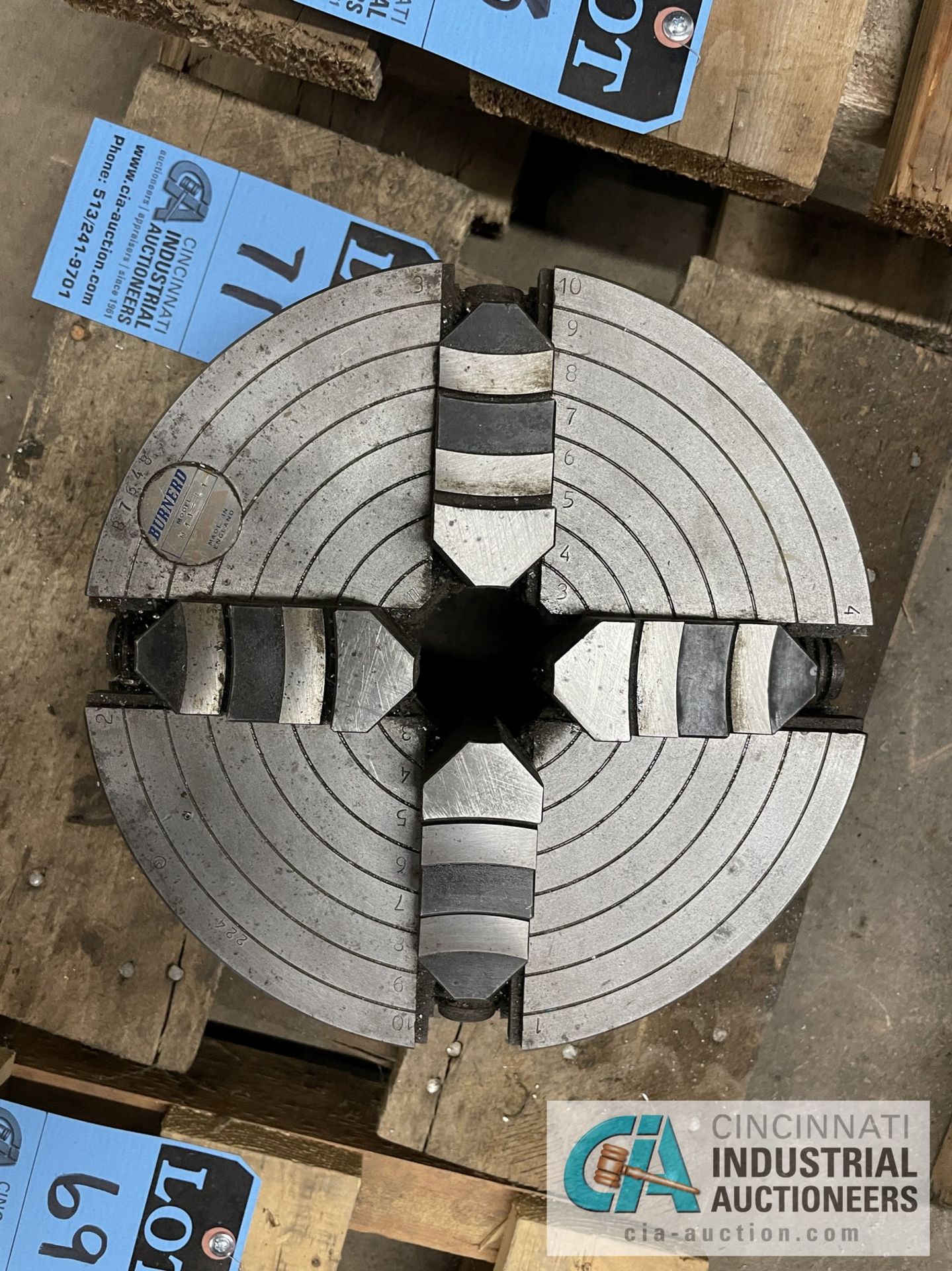10" FOUR-JAW LATHE CHUCK - Image 3 of 5