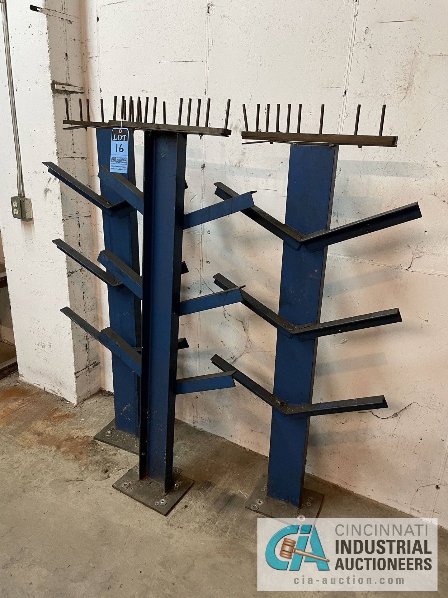 62" HIGH SHOP BUILT WELDED CANTILEVER UPRIGHTS