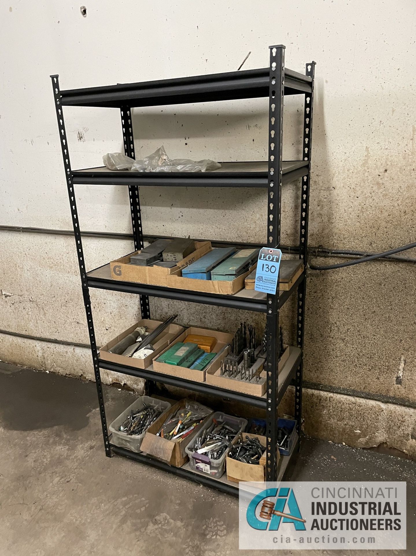 (LOT) MISCELLANEOUS TOOLING WITH SHELVING